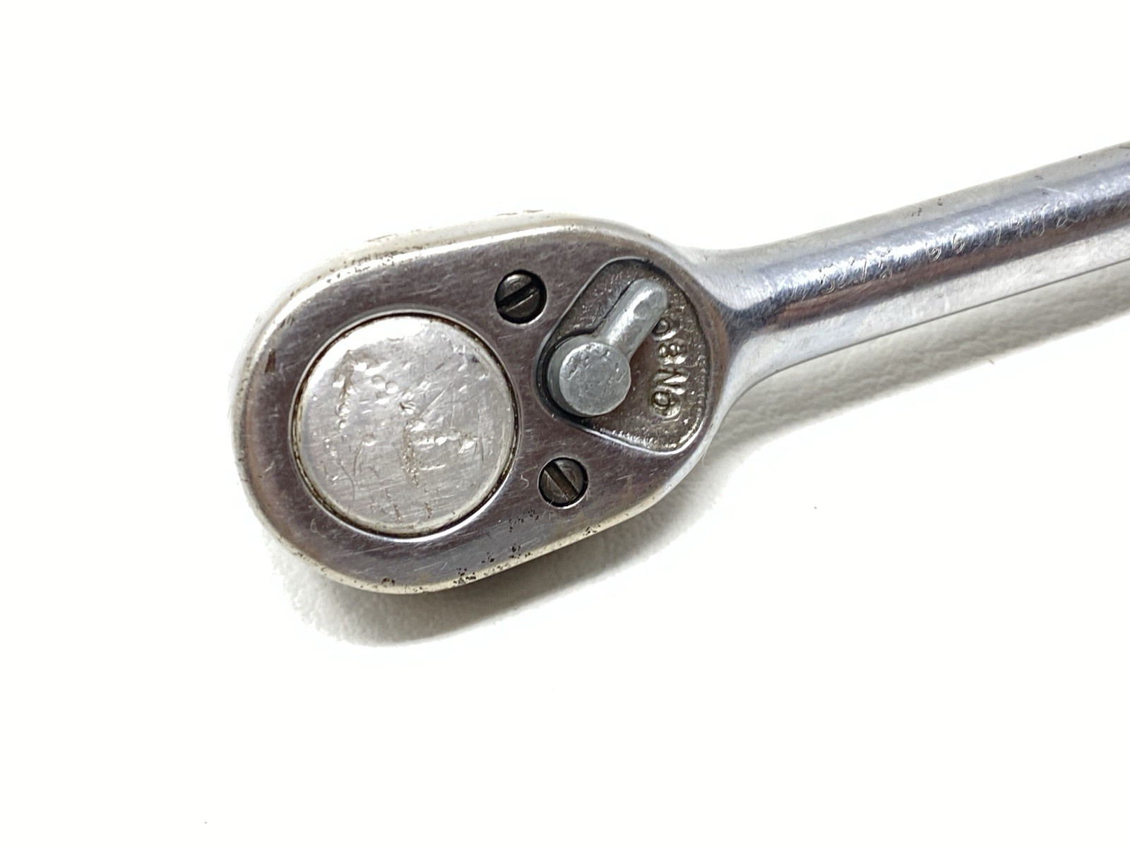 Vintage Snap-On Tools No. F720 3/8″ Drive Standard Handle Ratchet USA Made!