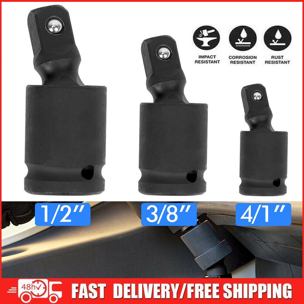 Universal Impact Socket JOINT 3/8″ 1/2″ 1/4″Drive Wobble Swivel Extension US
