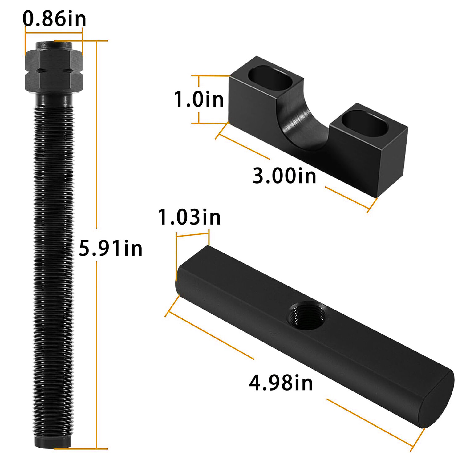 Heavy-Duty Yoke Puller Kit Semi Truck Yoke Remover Tool Kit for Ford Chevrolet