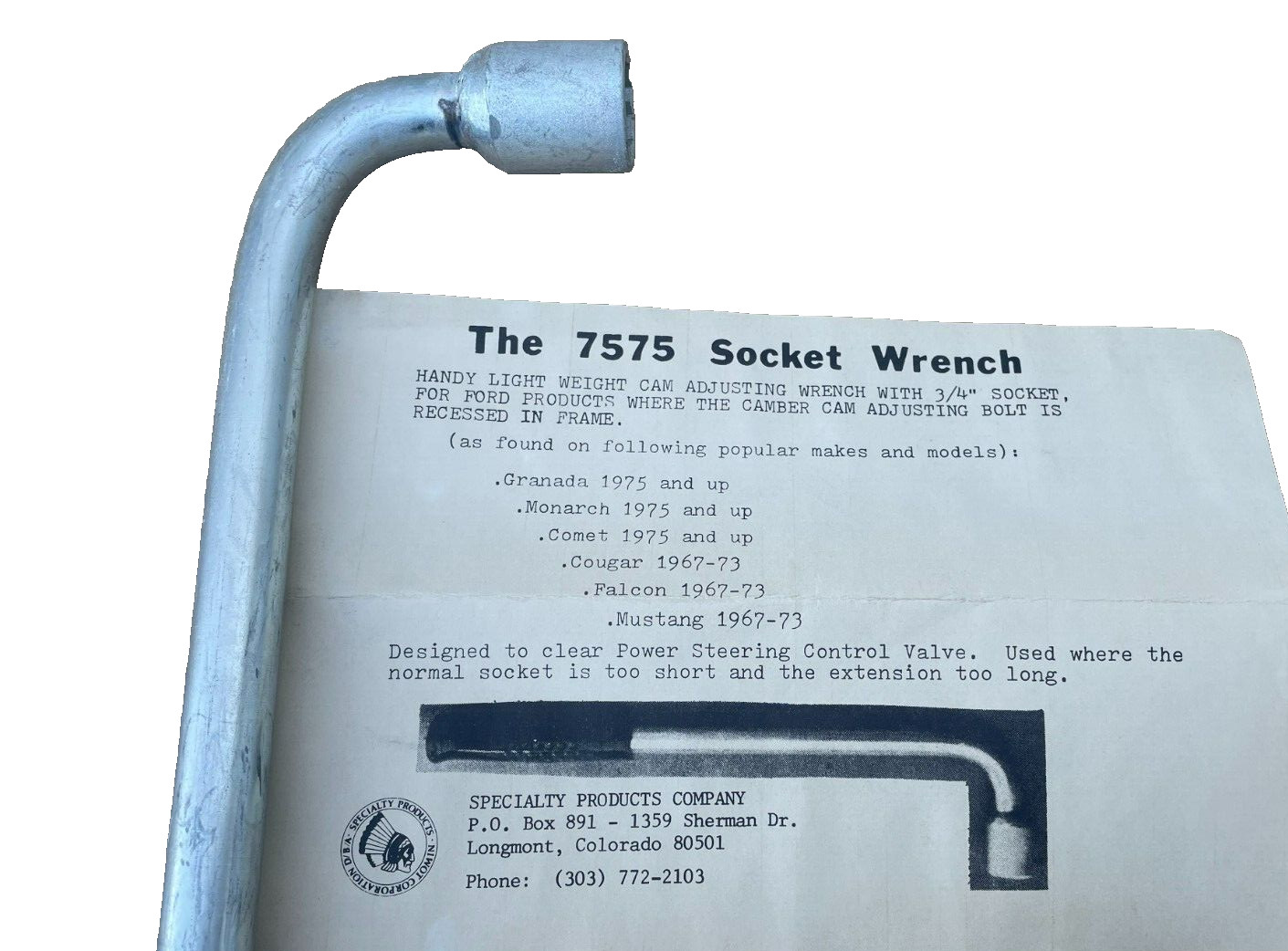 Specialty Products Socket Adjusting Wrench, w/ 3/4″ Socket, 7575