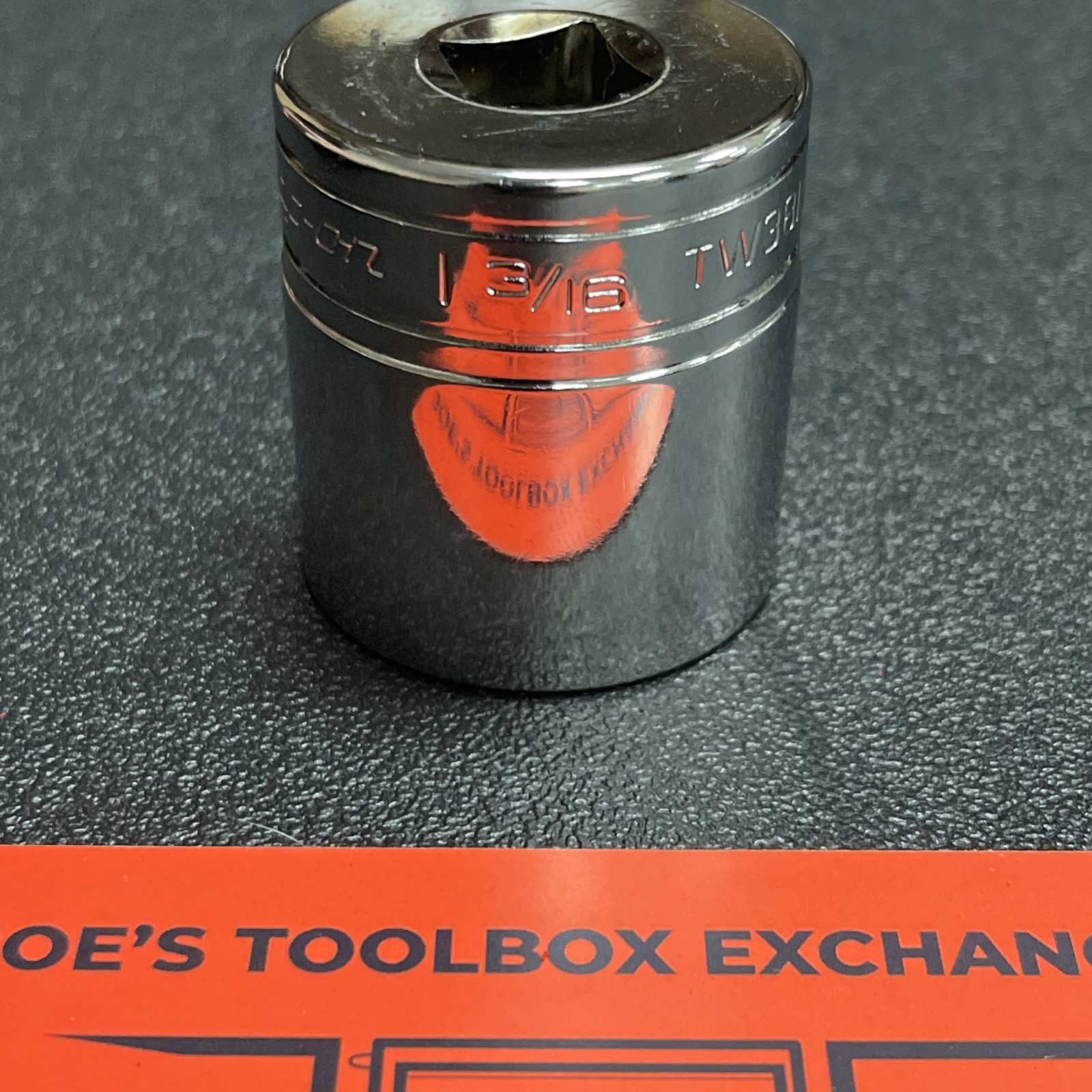 Snap-on Tools USA NEW 1/2″ Drive 1-3/16″ SAE 6 Point Shallow Chrome Socket TW381