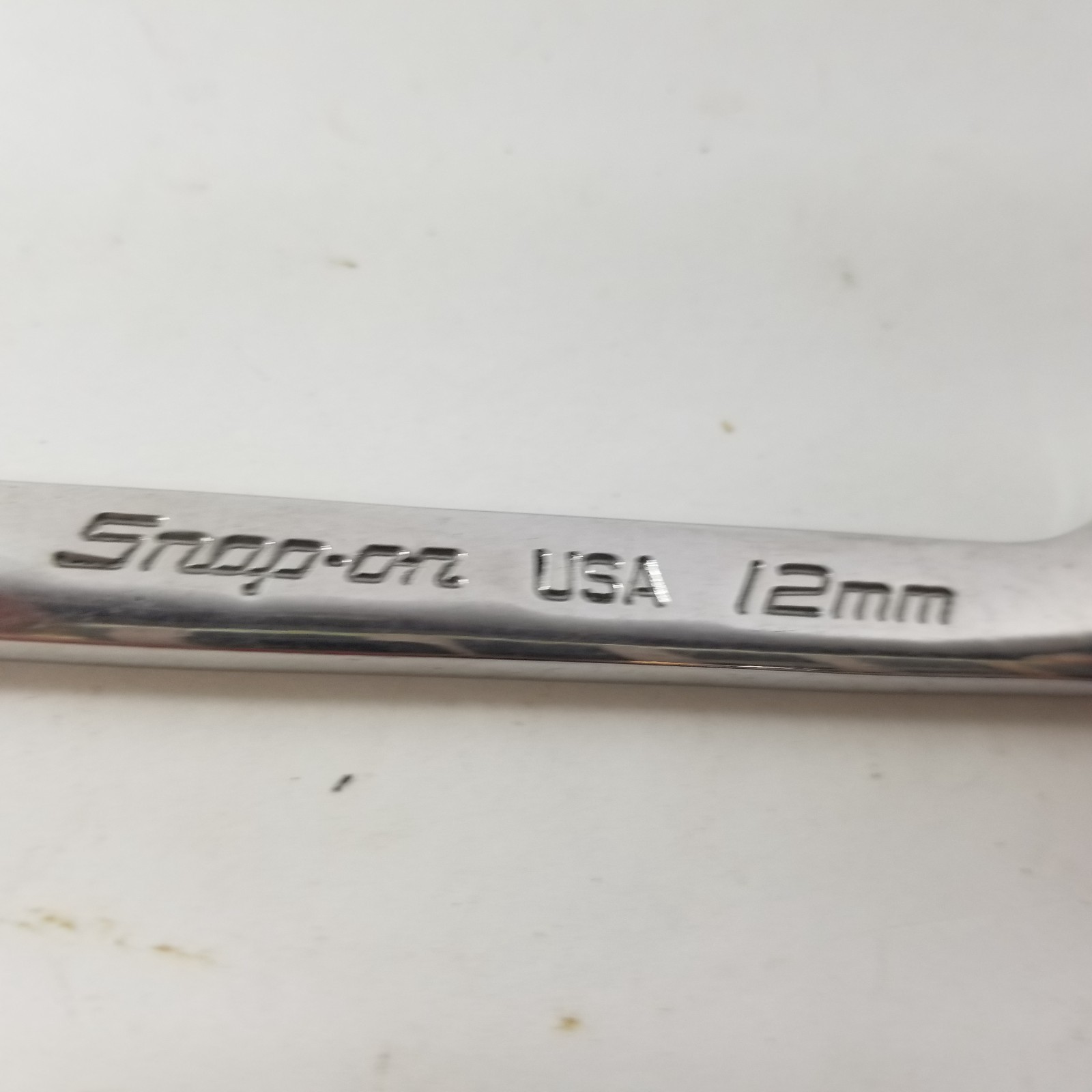 Snap On 12mm Metric SVSM12 Flank Drive Plus Four Way Angle Head Open End Wrench