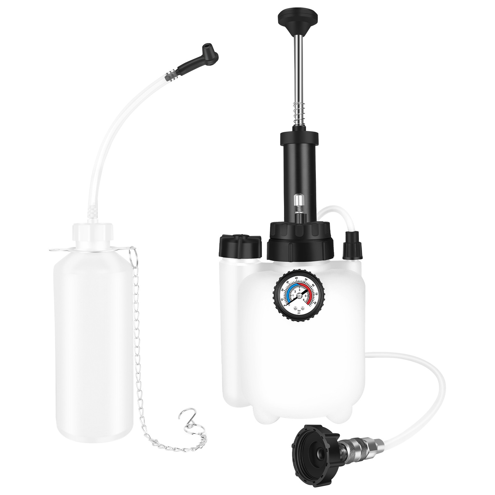3L+1L Car Brake Bleeder Clutch Manual Bleeding System Fluid Bleeder Oil Extracto