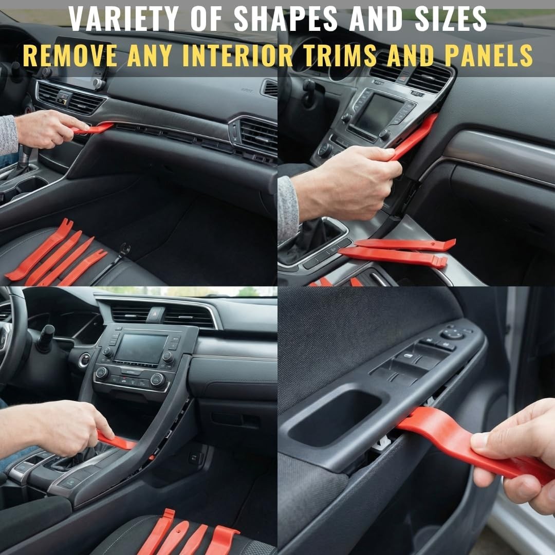 Auto Trim Removal Kit 8Pcs Plastic Pry Tools for Car Interior Panels Dash