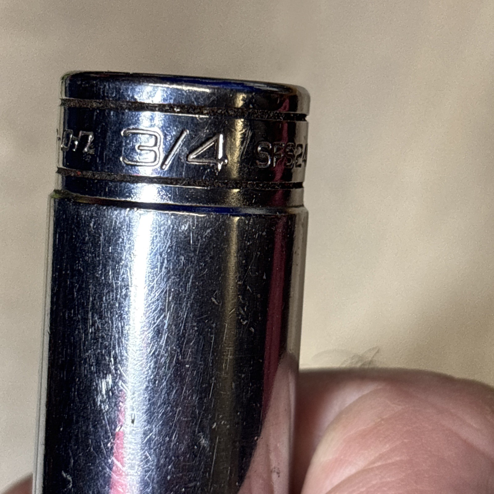 Snap-on SFS241 3/8” Drive Six Point 3/4” Deep Socket