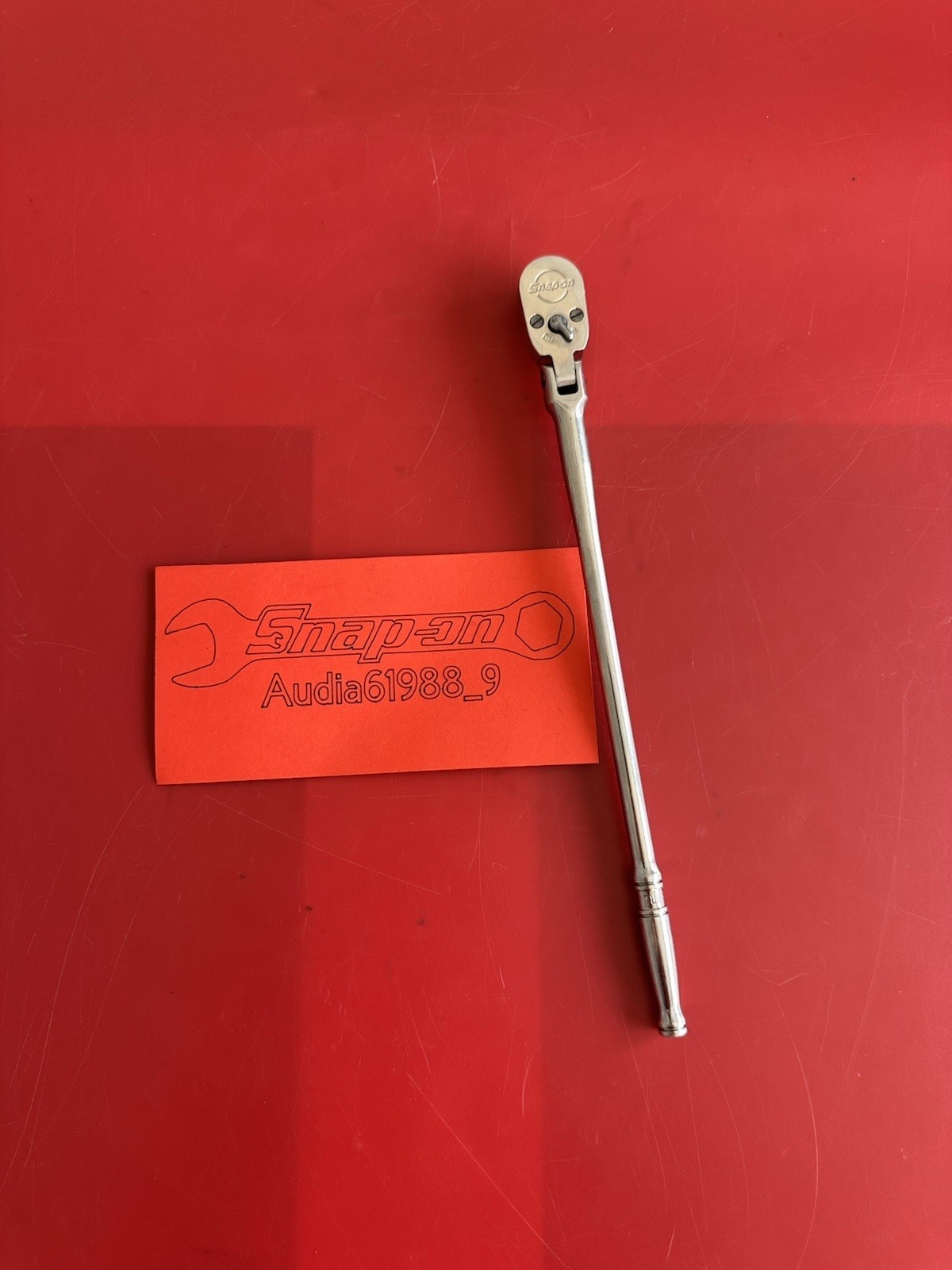 Snap On 1/4 Drive Dual 80 Technology Extra-Long Handle Flex-Head Ratchet TLLF72.