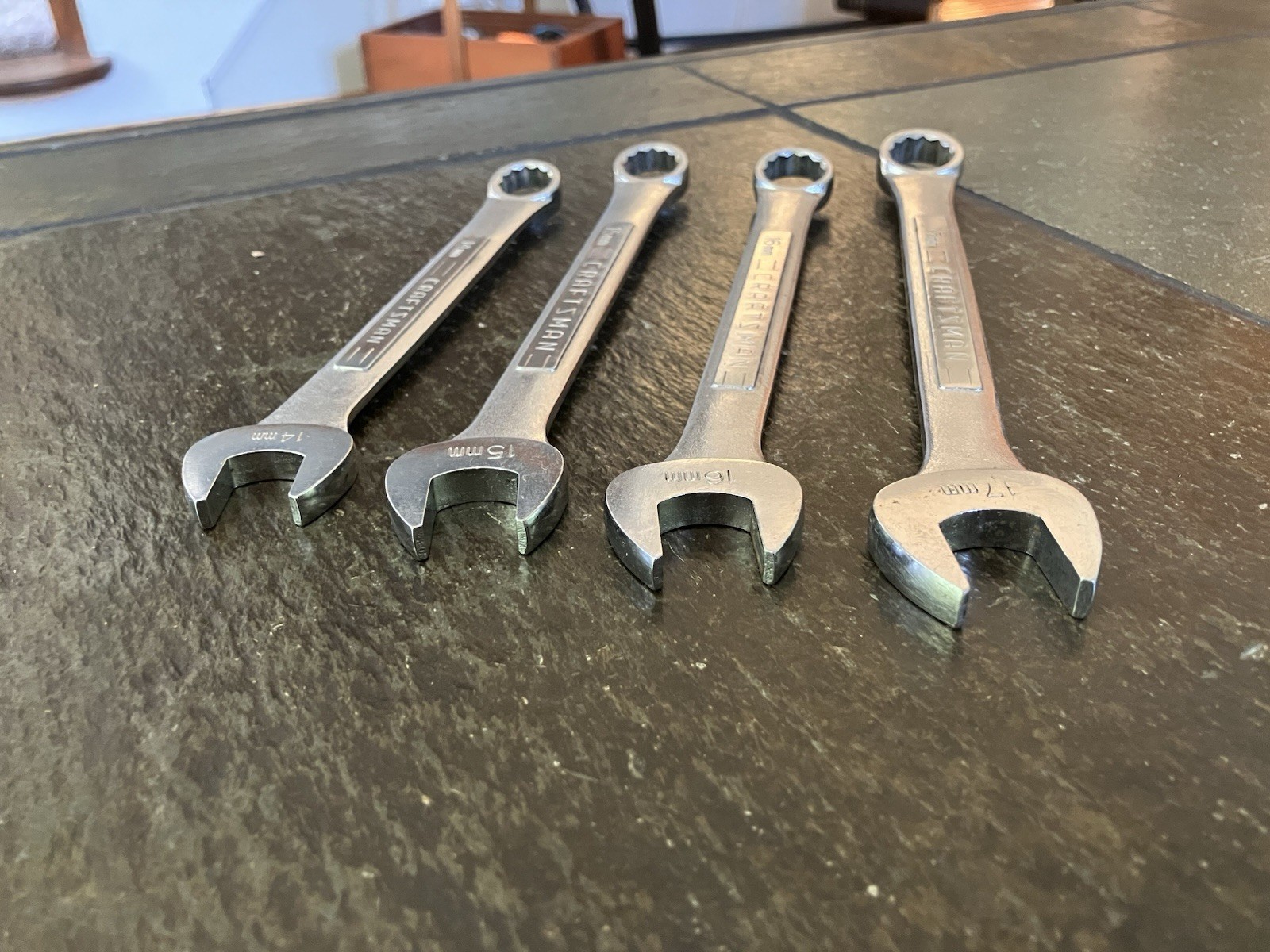 Craftsman Japan BF Molybdenum 4 Piece 12 Point Metric Wrench Set, 14mm – 17mm