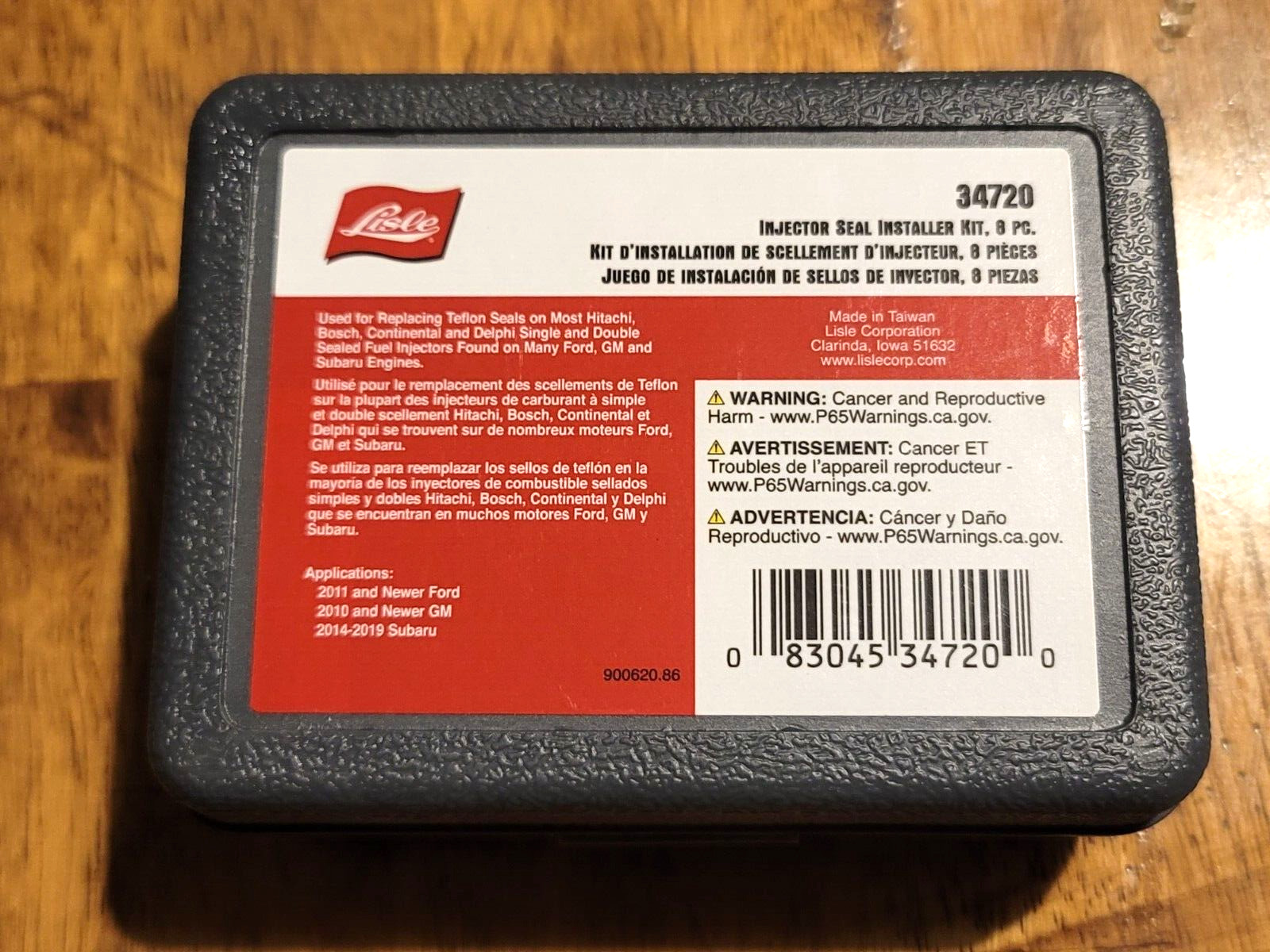 Lisle Tools Injector Seal Installer Kit for Most Ford, GM & Subaru Engines 34720
