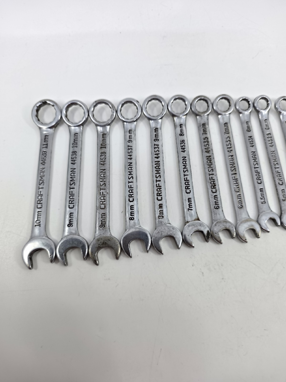 CRAFTSMAN USA 16 Pc Metric Midget Ignition Combination Wrench Lot 4mm – 11mm