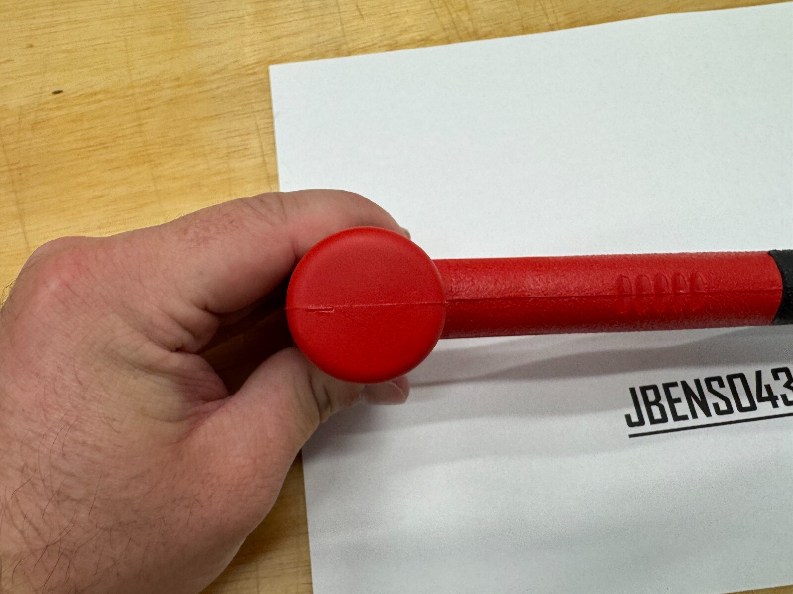 Snap-on Tools USA NEW RED 10oz / 280g Slimline Soft Face Dead Blow Hammer HBSE10
