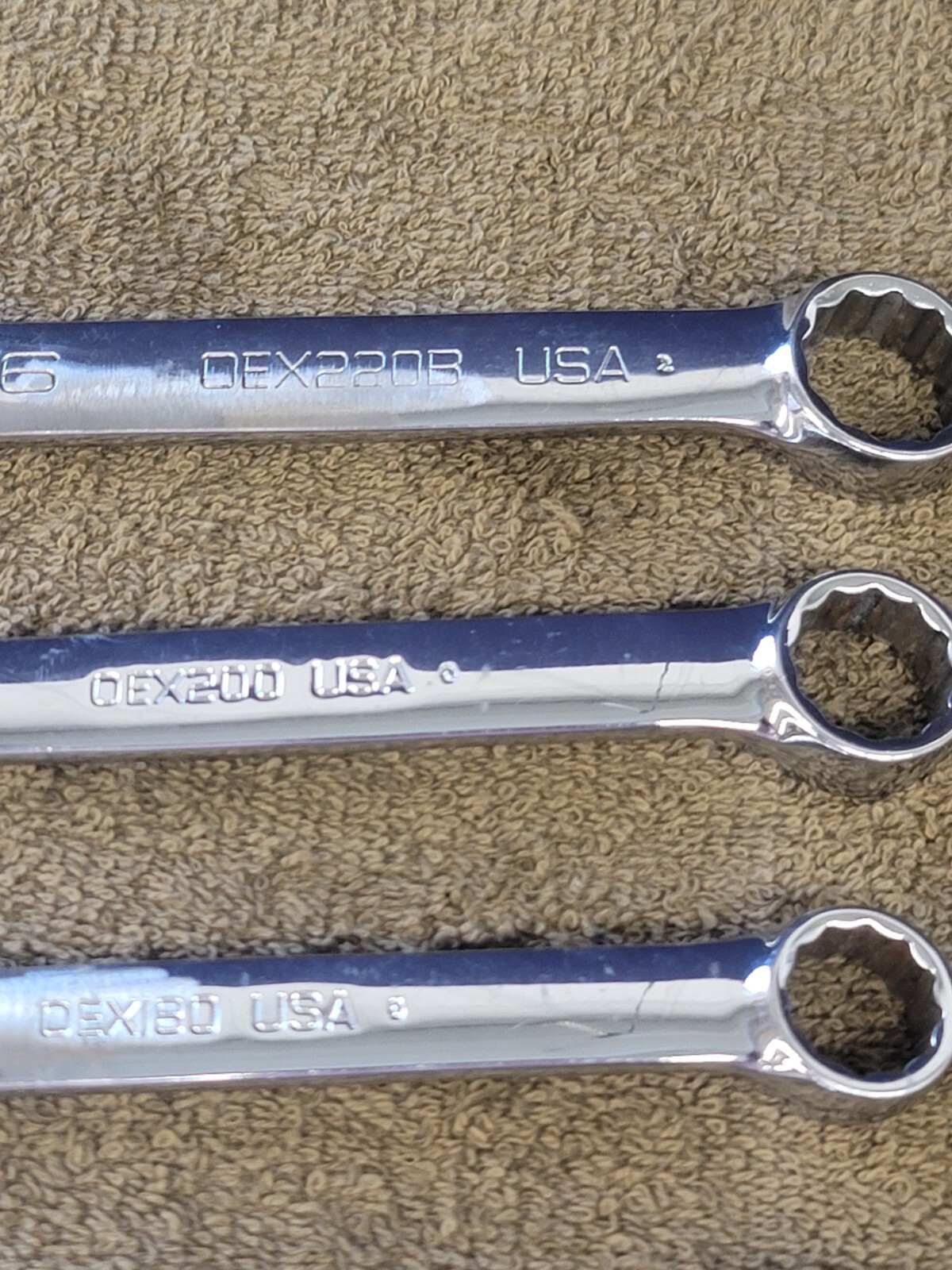 Snap on Short OEX OXI Combination Wrench Set Sae 11/16 5/8 9/16 1/2 3/8 1/4 5/32