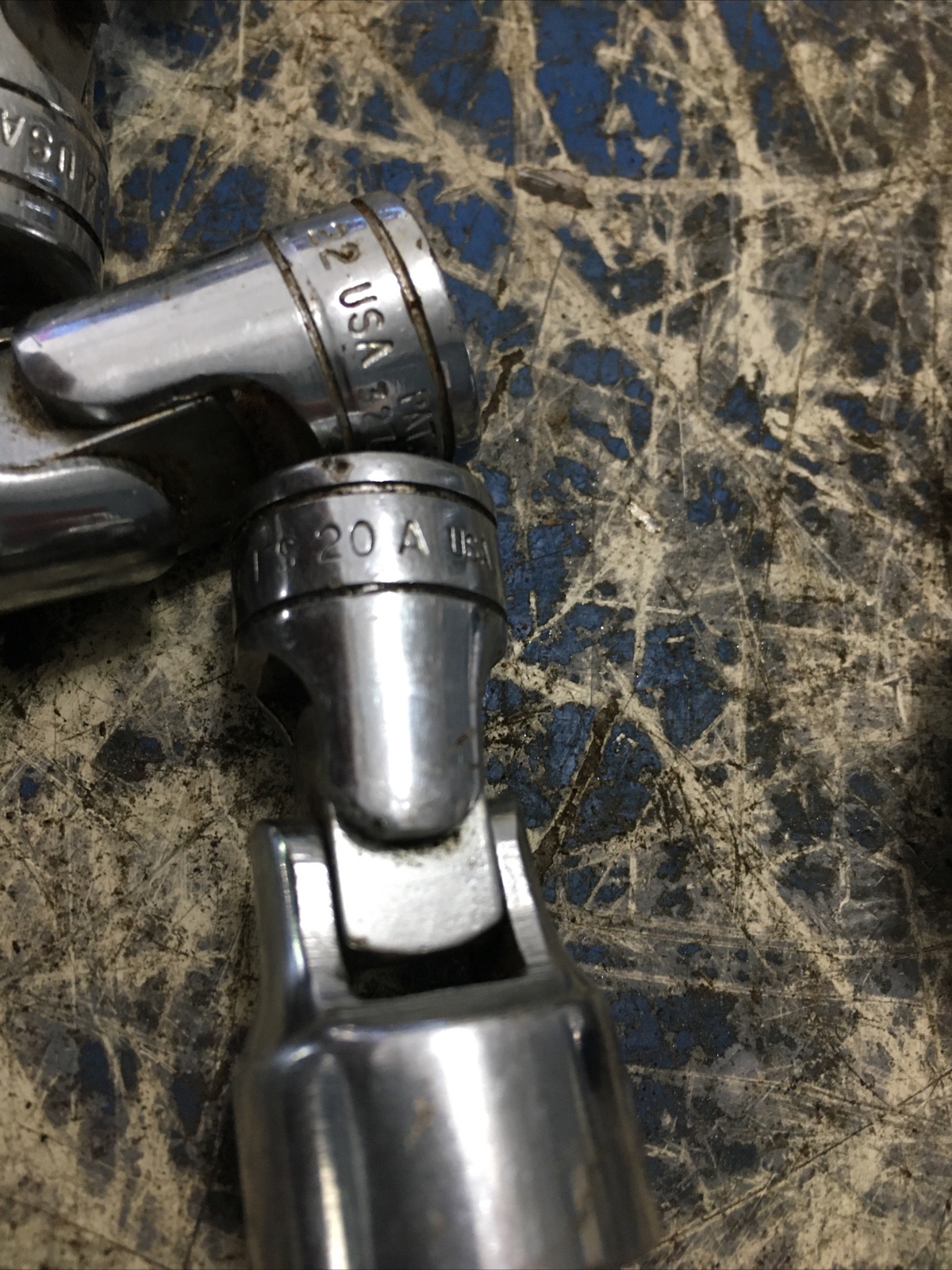 SNAP ON tools 5 piece 3/8 drive SAE 6 point swivel socket 1/2 To 3/4 Fs