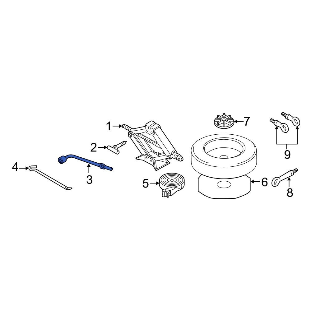 Mazda LD4769671 Wheel Lug Wrench