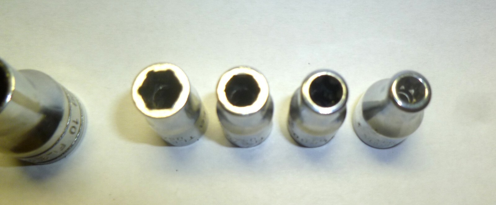 8pc Snap On Tools Torq Sockets 3/8 + 1/4 FLE1630 – TLE50