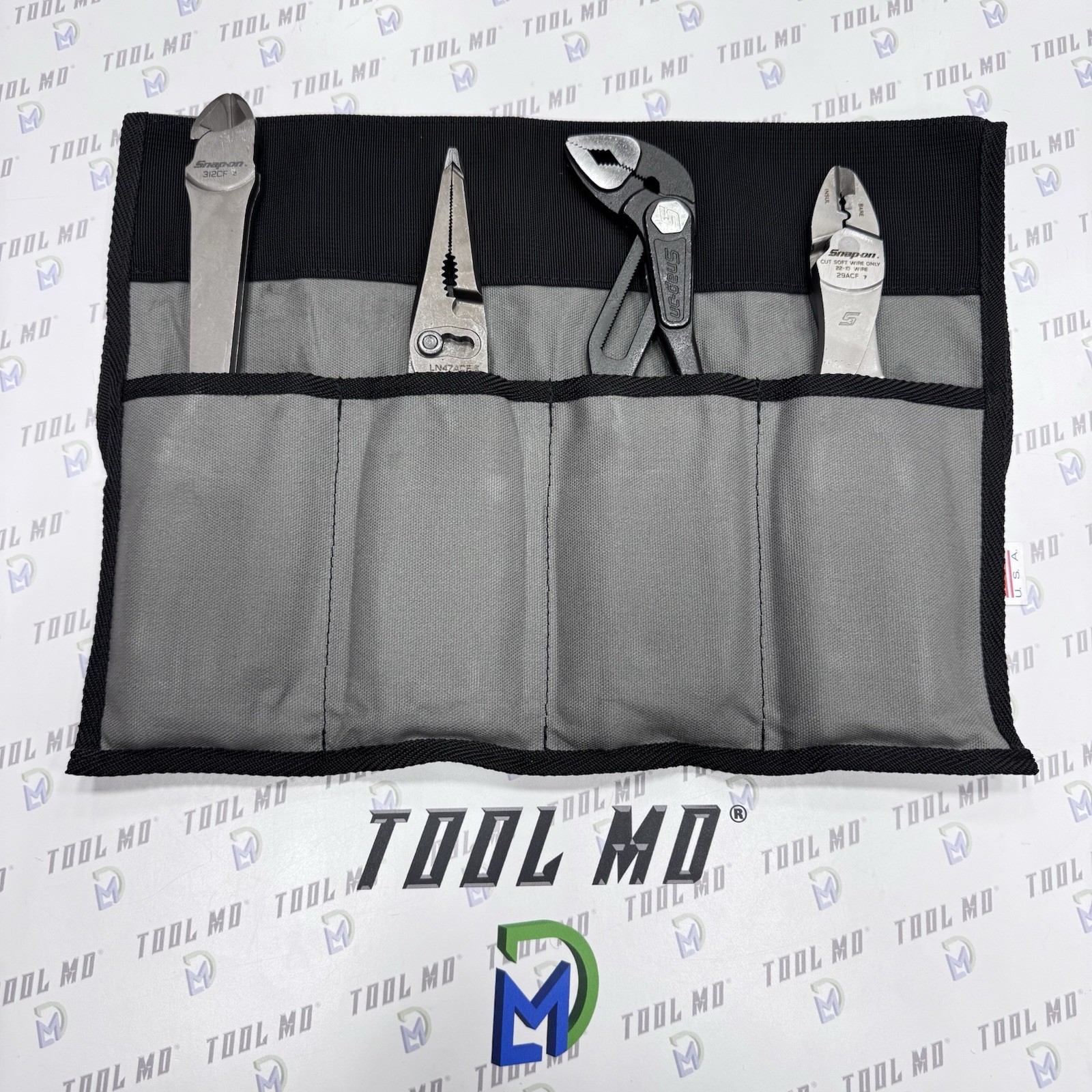 Snap-on Tools USA NEW 4pc Assorted Plier Set w/ To-Go Bag LN47ACF 312CF