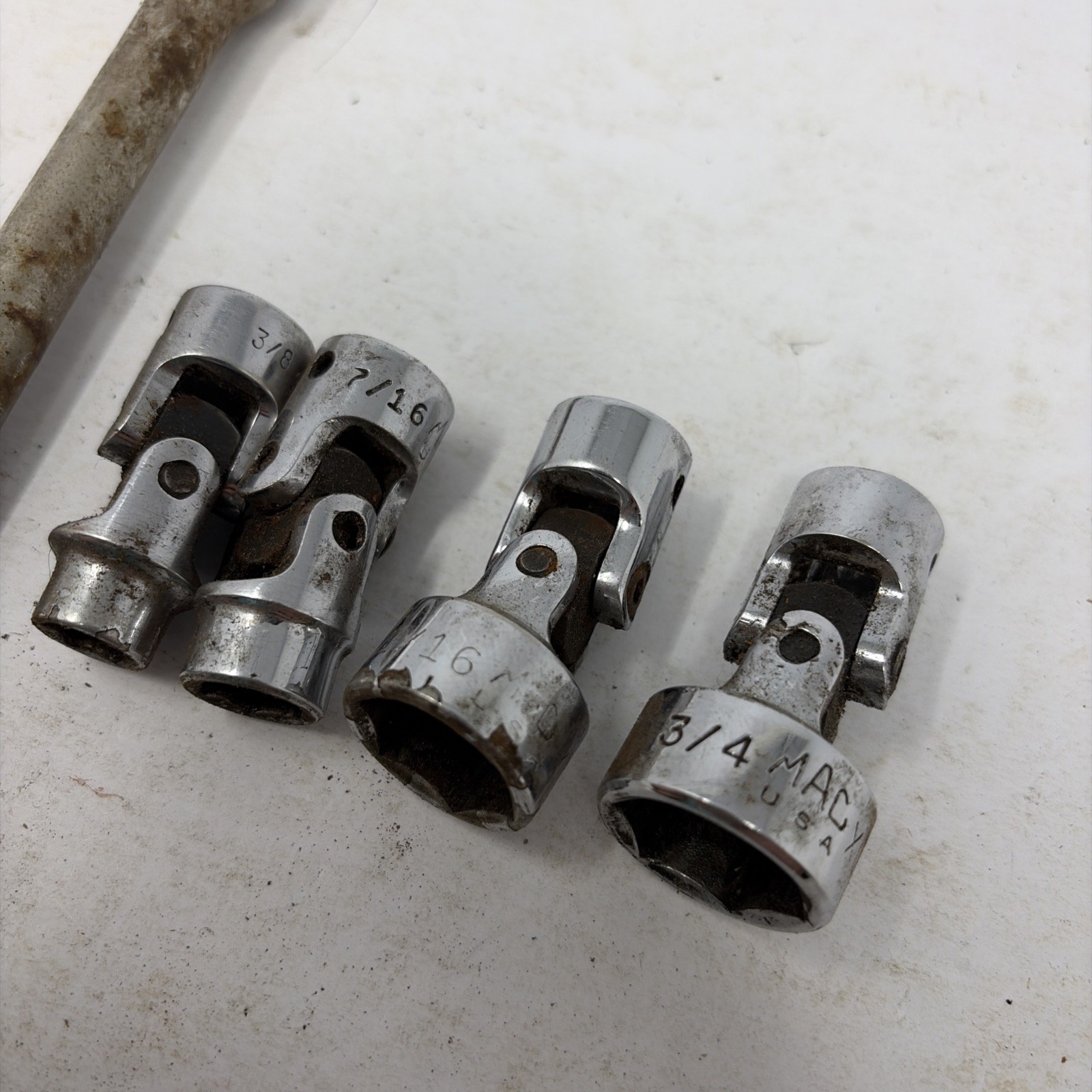 Mac Tools 5pc 3/8″ Drive 6pt Swivel Socket 3/8-7/16-11/16-3/4 – X6E 6” Extension