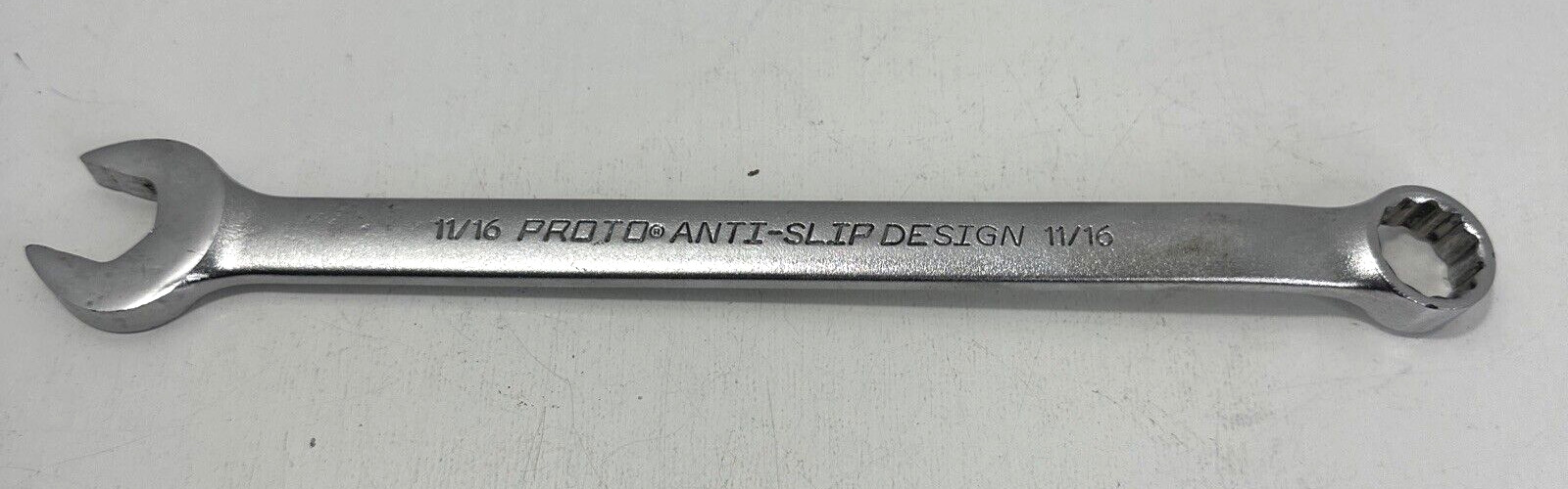 PROTO 1222ASD COMBINATION WRENCH 11/16″ 12 point USA Anti-Slip