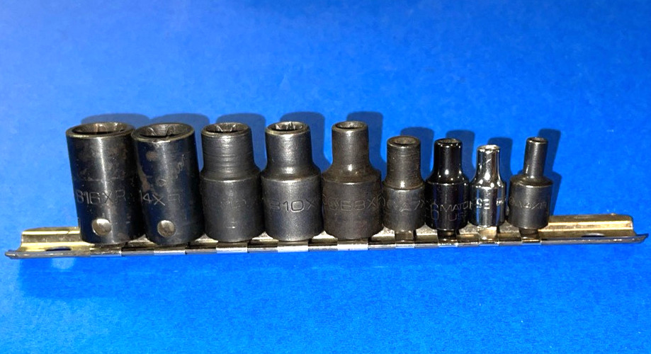 MATCO TOOLS 9 PIECE MULTI DRIVE INSIDE TORX SOCKET DRIVER SET E4-E16