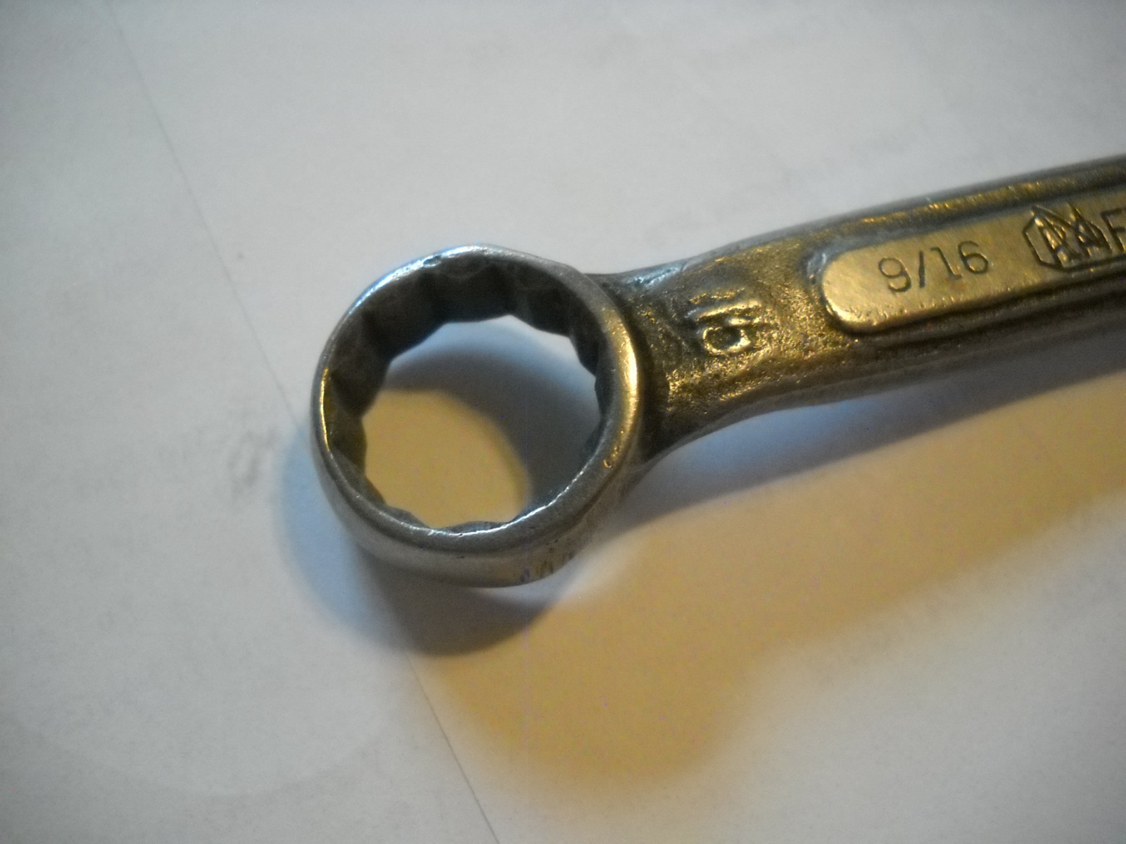 Vintage Craftsman Stubby Double Box End Wrench 9/16″ x 1/2″ 5″ Long Underline