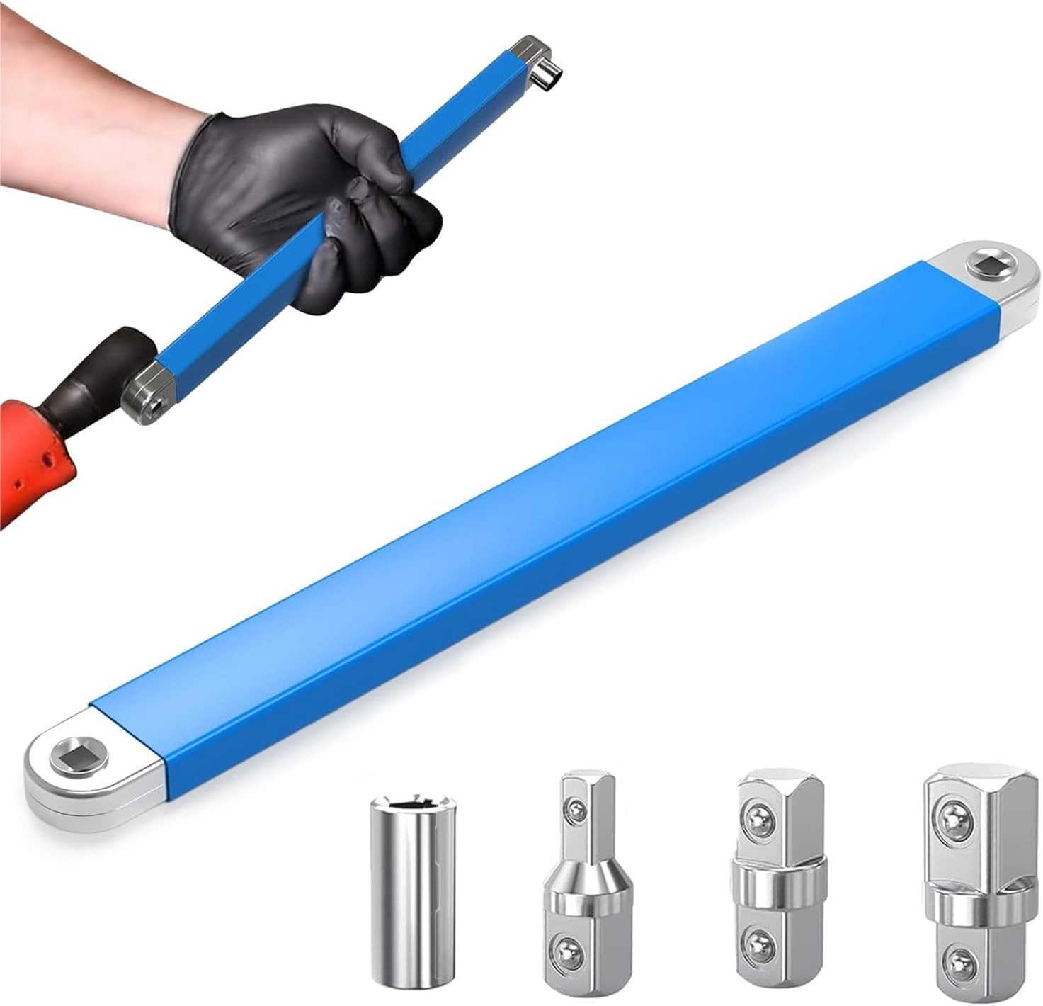 Universal 15.4-Inch Extension Wrench Set for Automotive Repairs in Tight Spaces