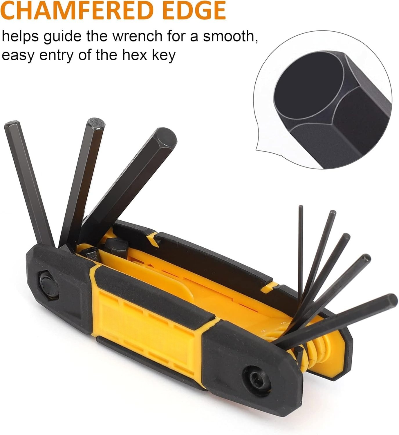 25-Piece Folding Hex Key Set, 3-Piece Portable Hex Key Set,