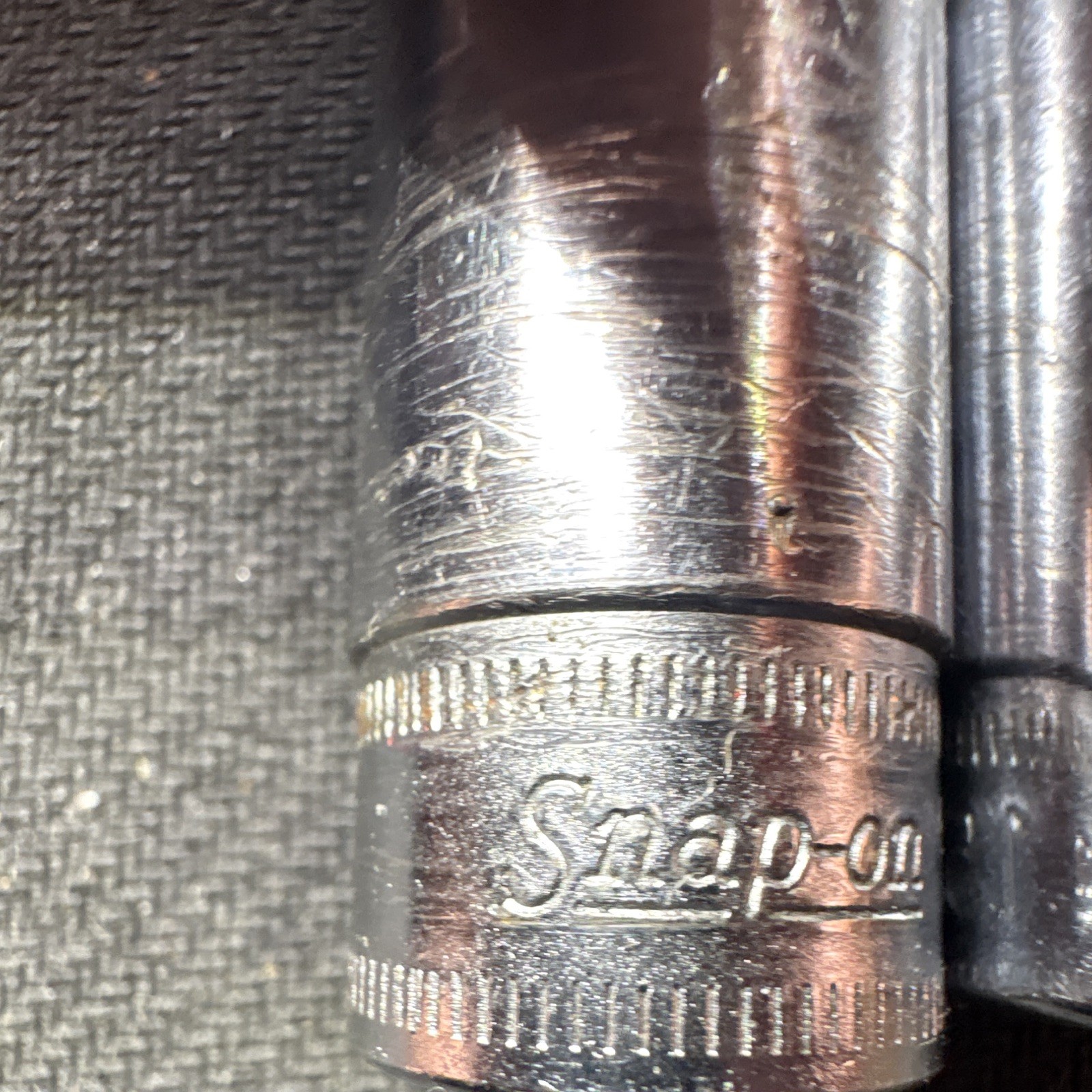 Vintage Snap-on USA 3/8″ Drive Metric Deep Socket Lot 14MM, 15MM, 8 Pt, 2 Pcs.