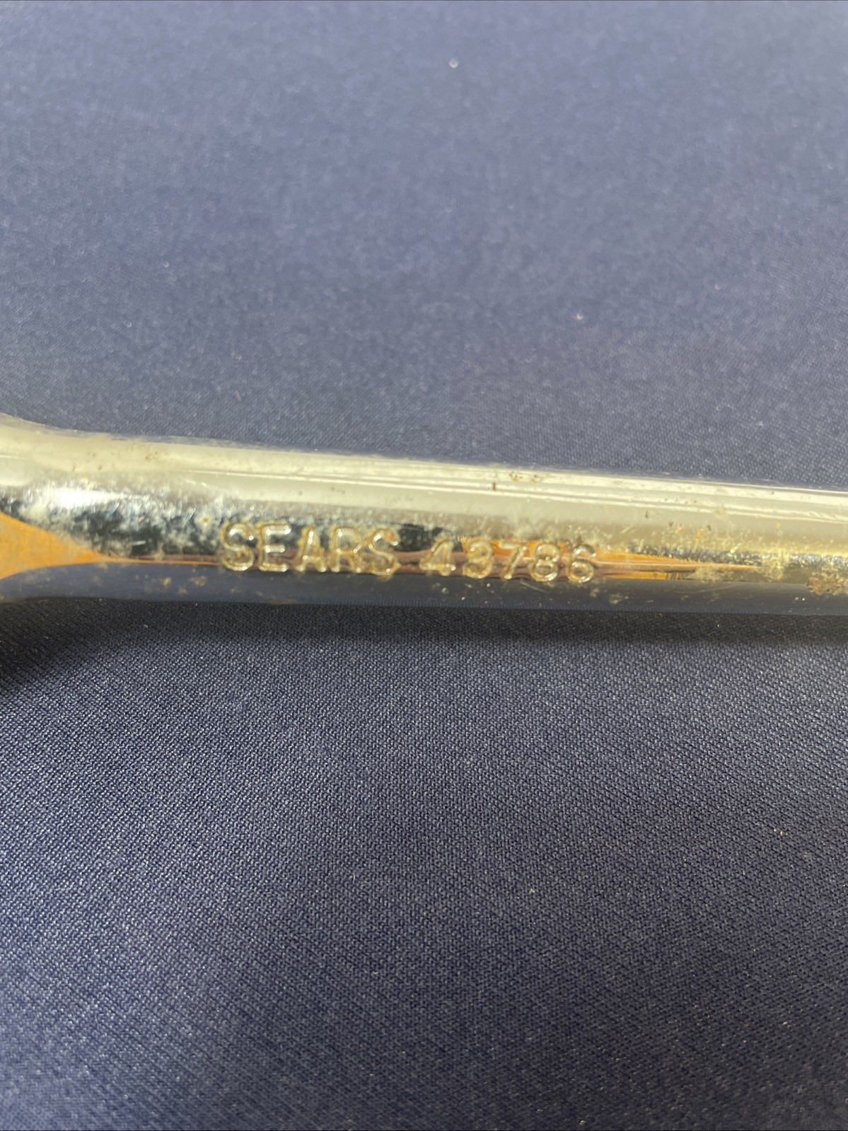 Vintage Sears 7.75″ Long Ratchet 3/8″ Drive Round Head Knurled Handle 43786