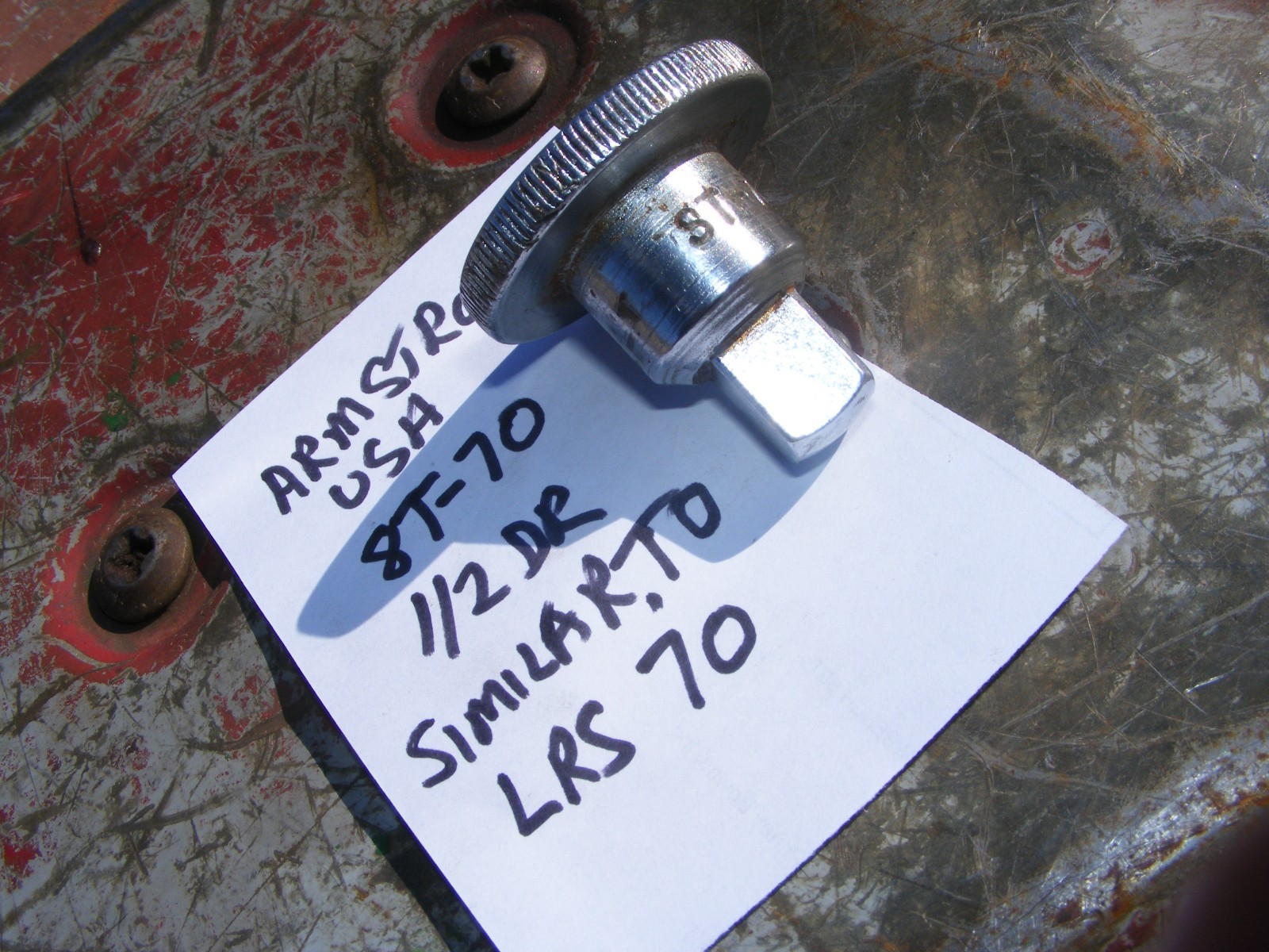 1/2 dr ratchet spinner thumbwheel adapter armstrong 8t-70