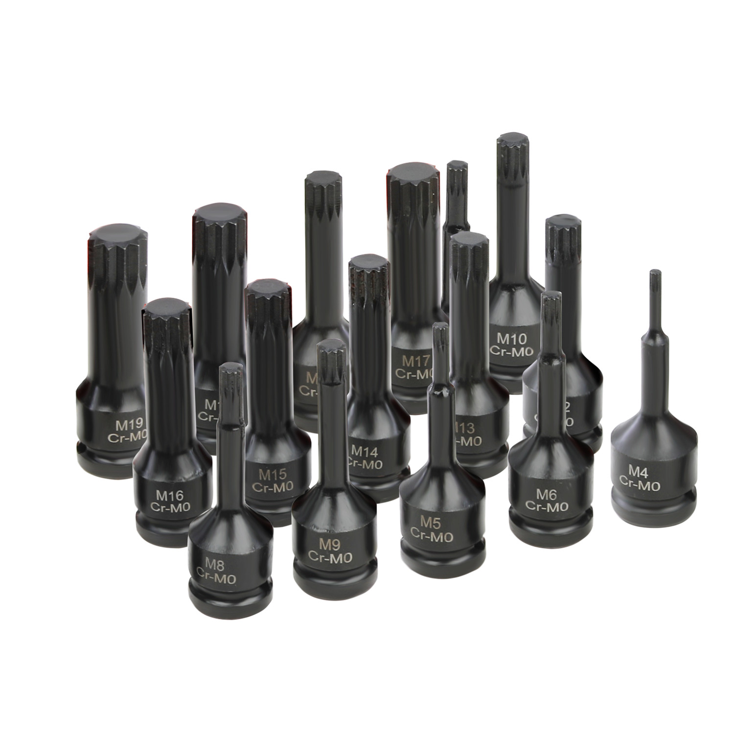 Impact Torx Star Socket Bit Set 1/2″ Sq Dr 10pc 78mm 99184 Cr-Mo Steel