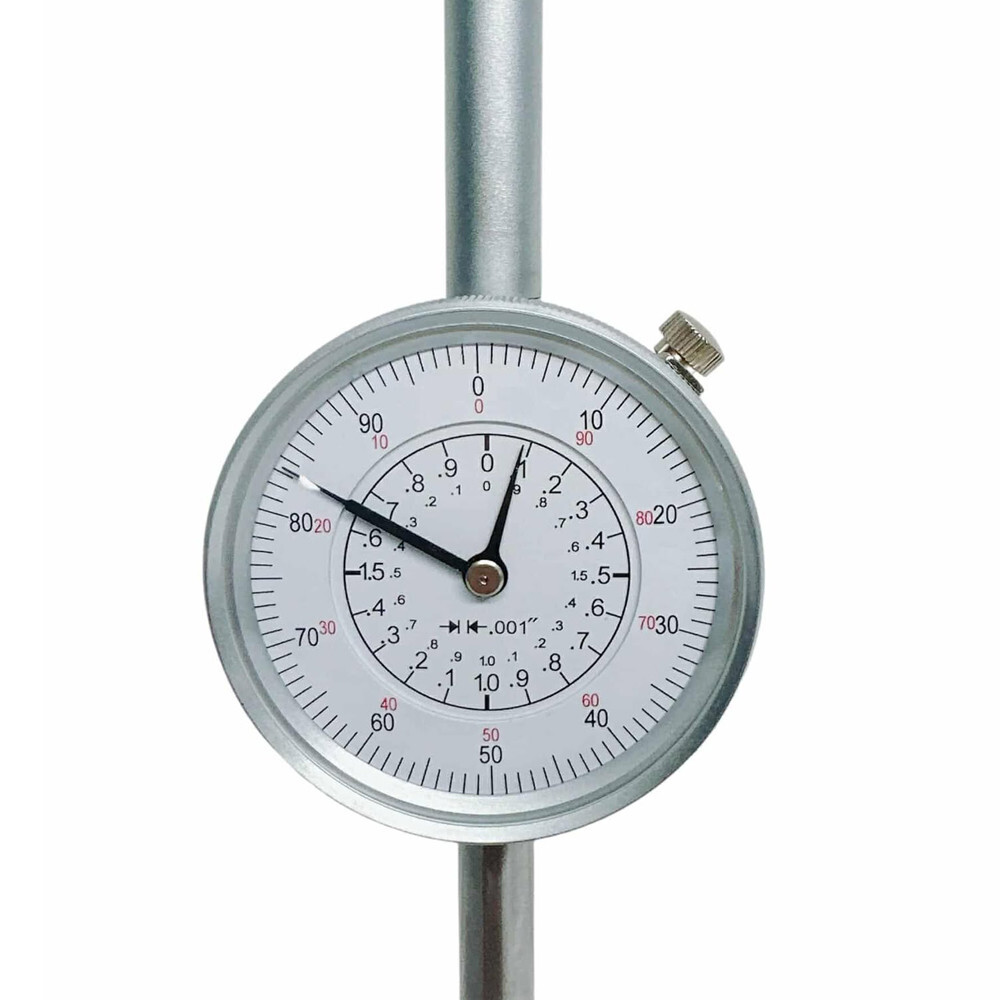 2″/0.001″ Dial Indicator Carbide Anvil AGD Spec, Satin Chrome Finish, AGD specs.