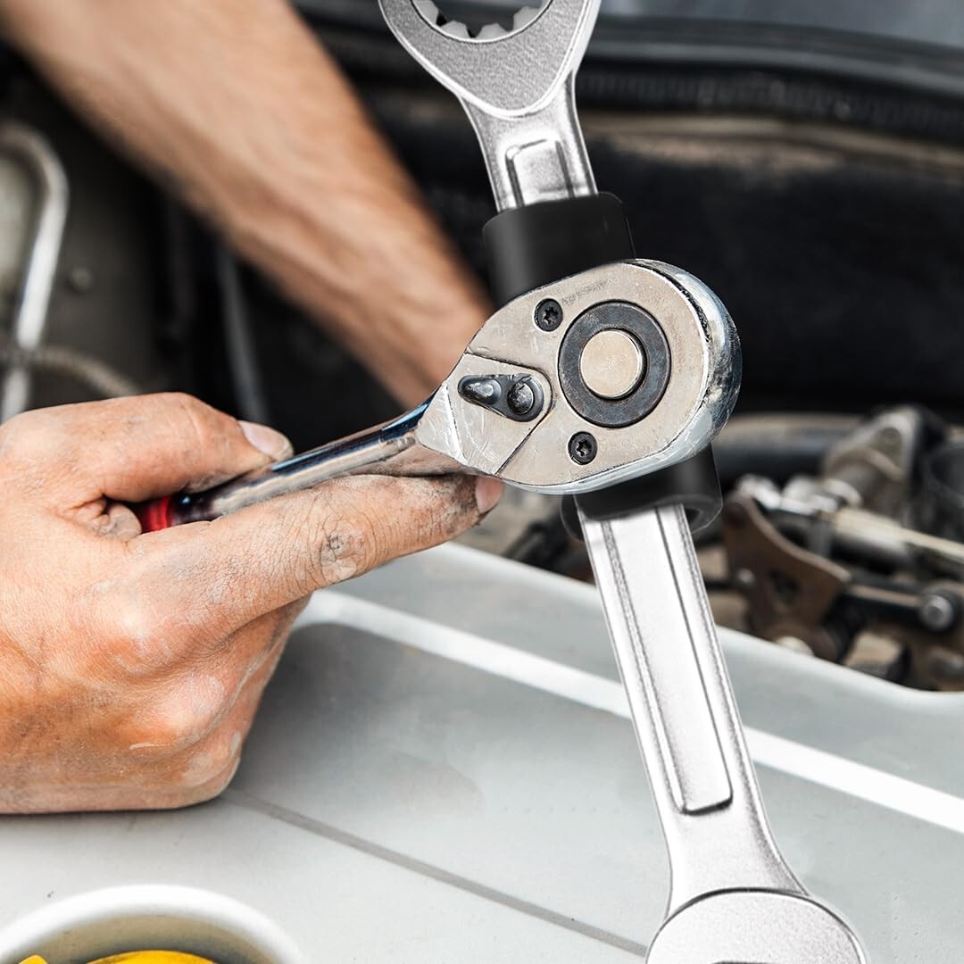 Customizable Wrench Extension Tool for DIY & Automotive Repairs – Black Finish
