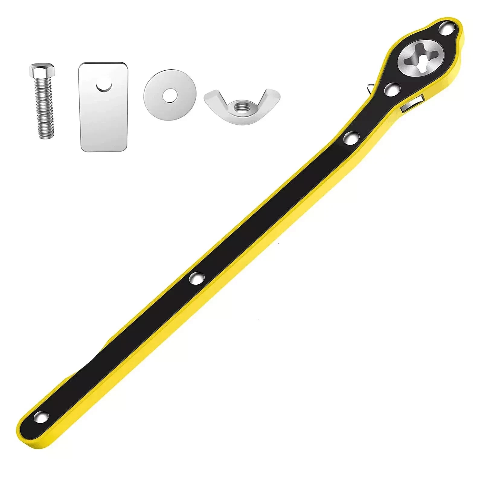 Auto Labor-Saving Car Scissor Jack Ratchet Wrench Garage Tire Wheel Lug Wrench
