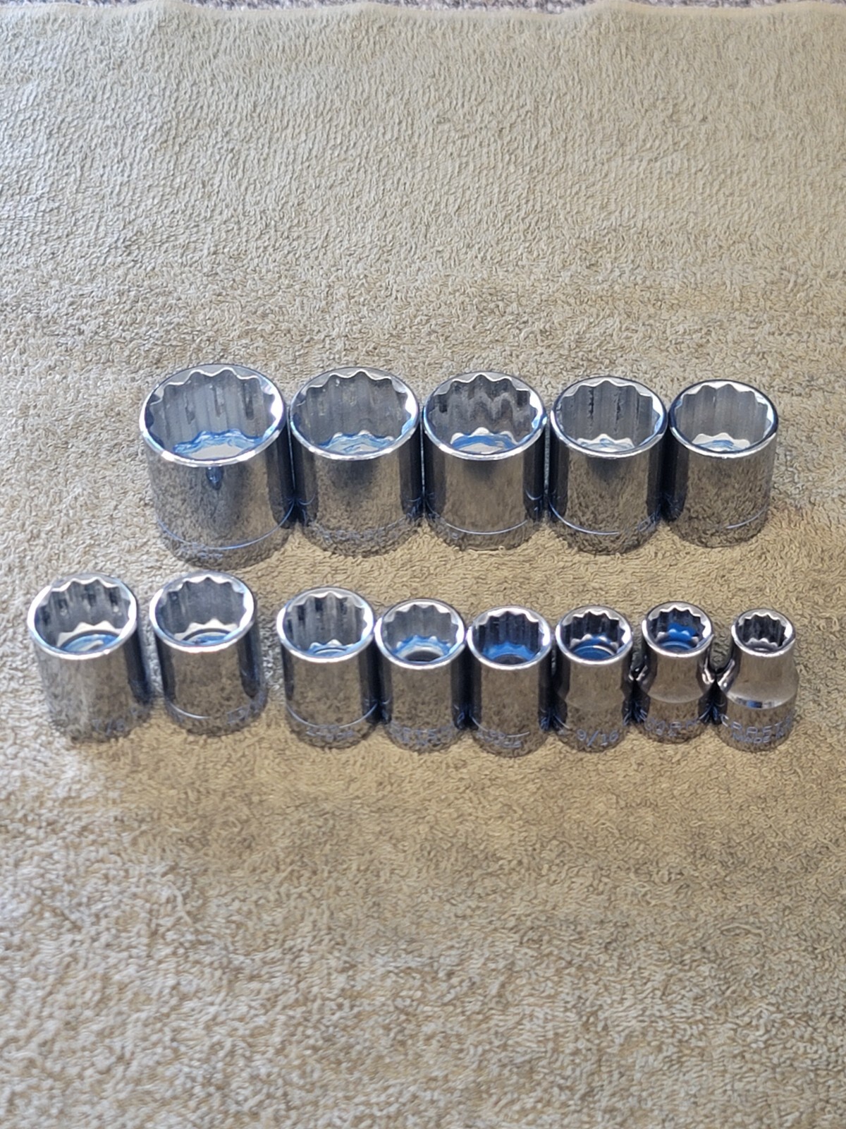 13 Craftsman Sae Socket Set 1/2″ Drive 1-1/4″ to 7/16″ G2 12 Point Tools USA