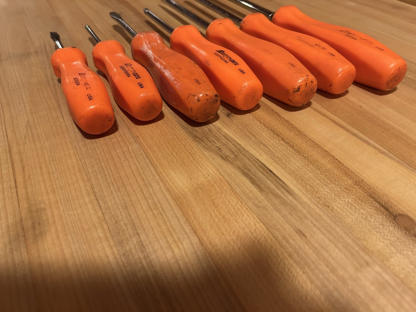 Snap-on Tools | 7pc Orange Hard Grip Combination Screwdriver Set SDDX70AO