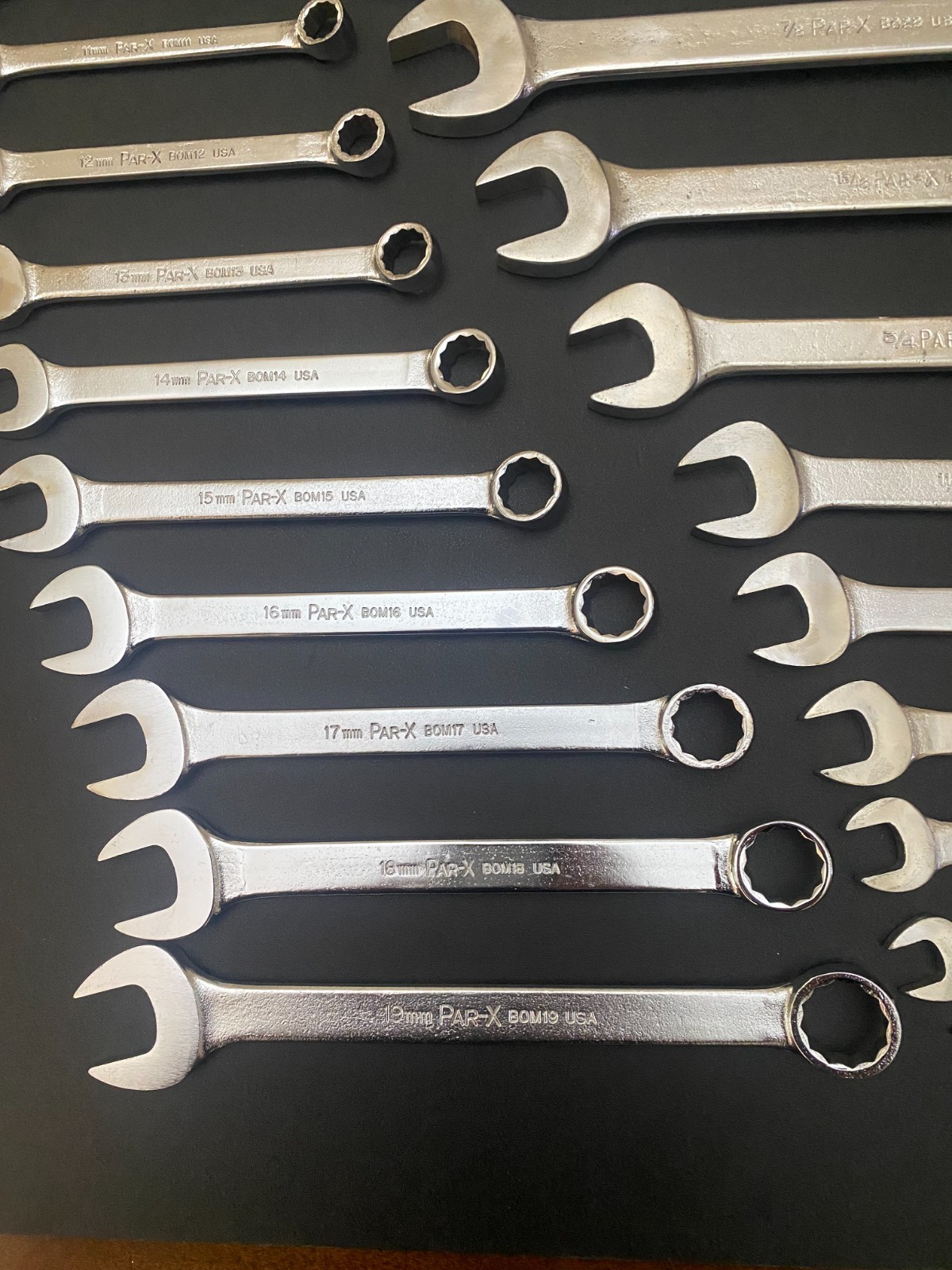 Par-X by Snap-On SAE Wrench Set and Metric Wrench Set 3/8″-1″ & 8mm to 19mm