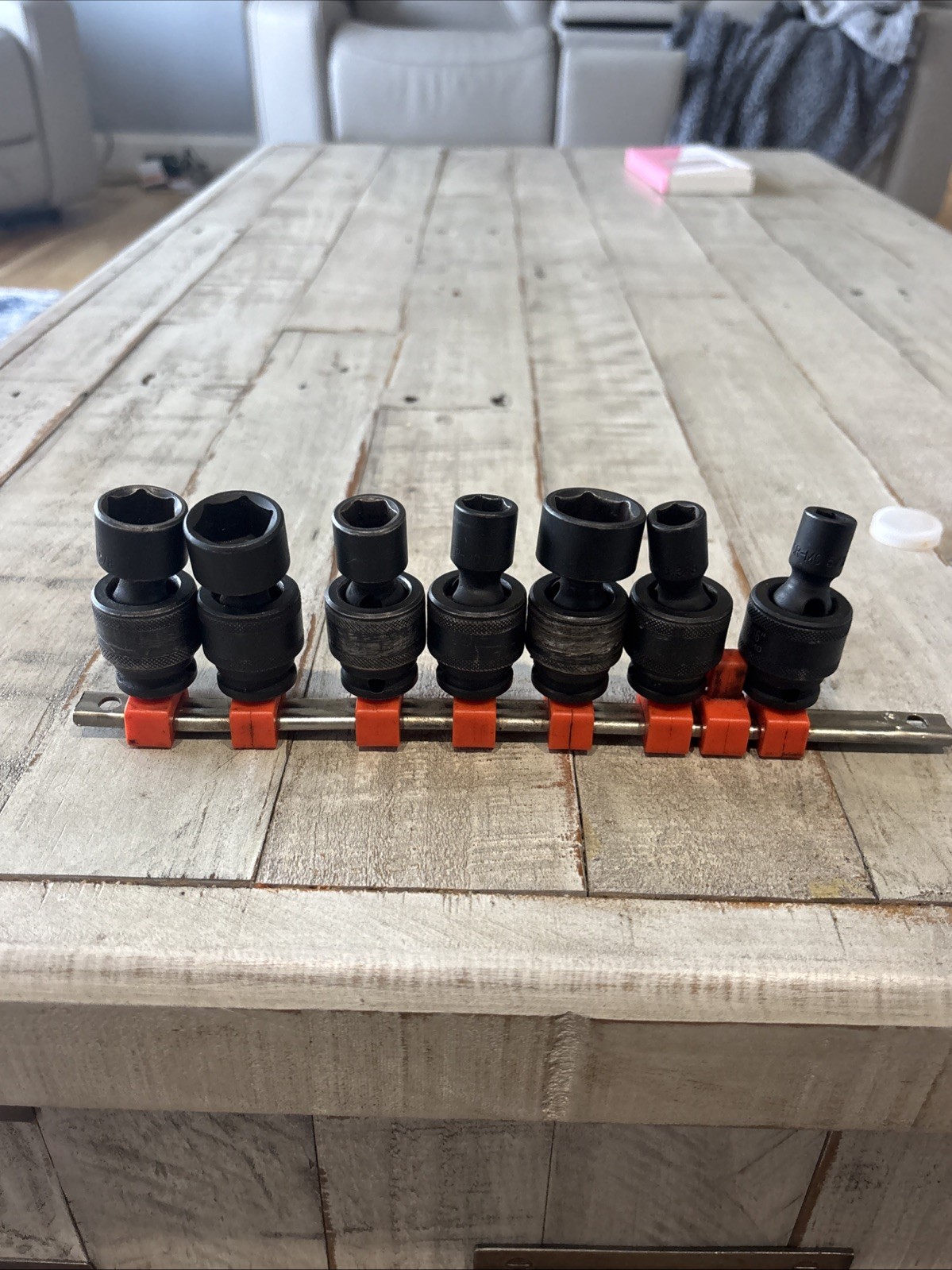T&E Tools Swivel Sockets 3/8″ Drive – Good Condition