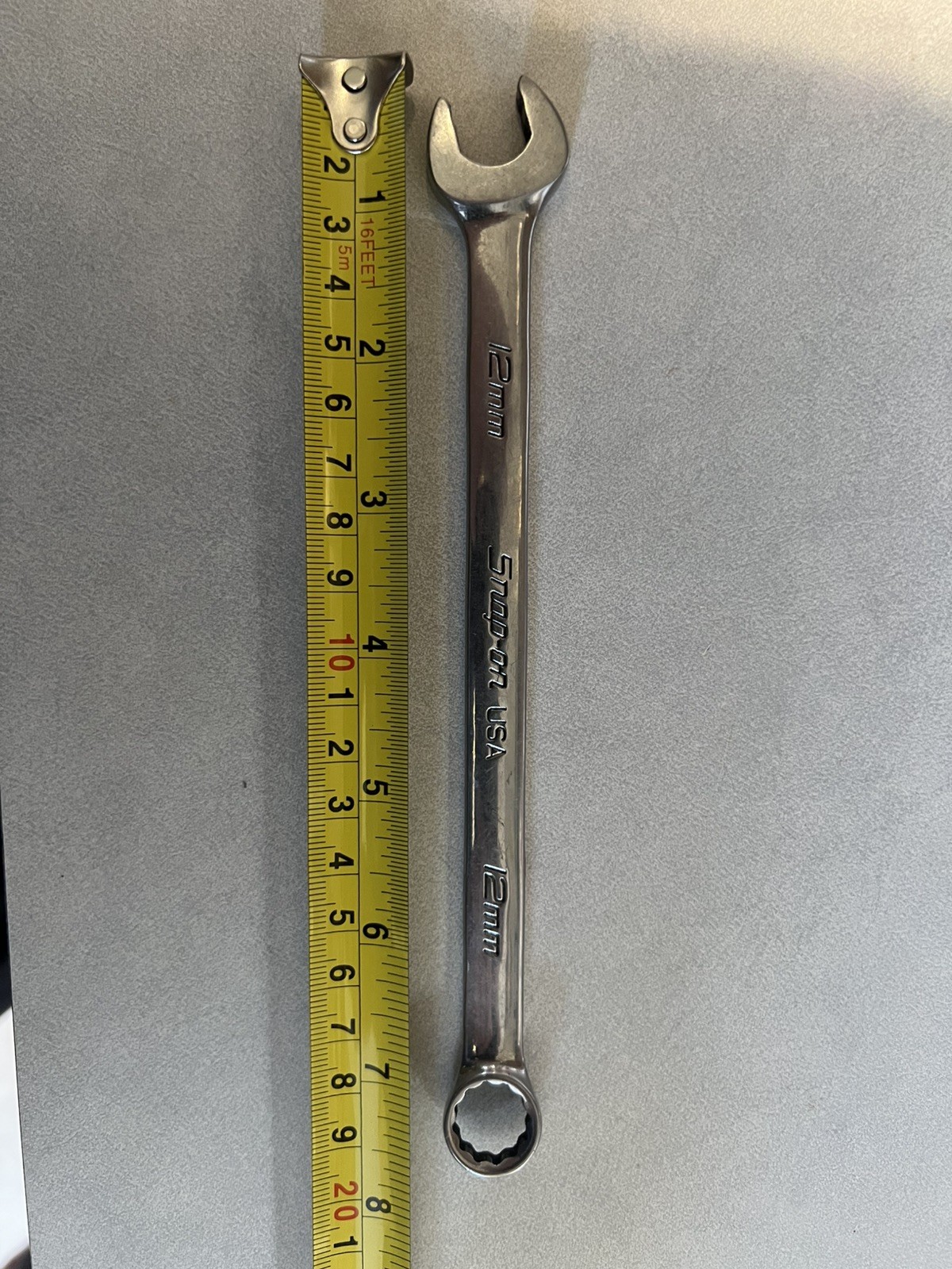 Snap On 12MM 12PT Chrome Combination Wrench OEXM120 PAT PEND
