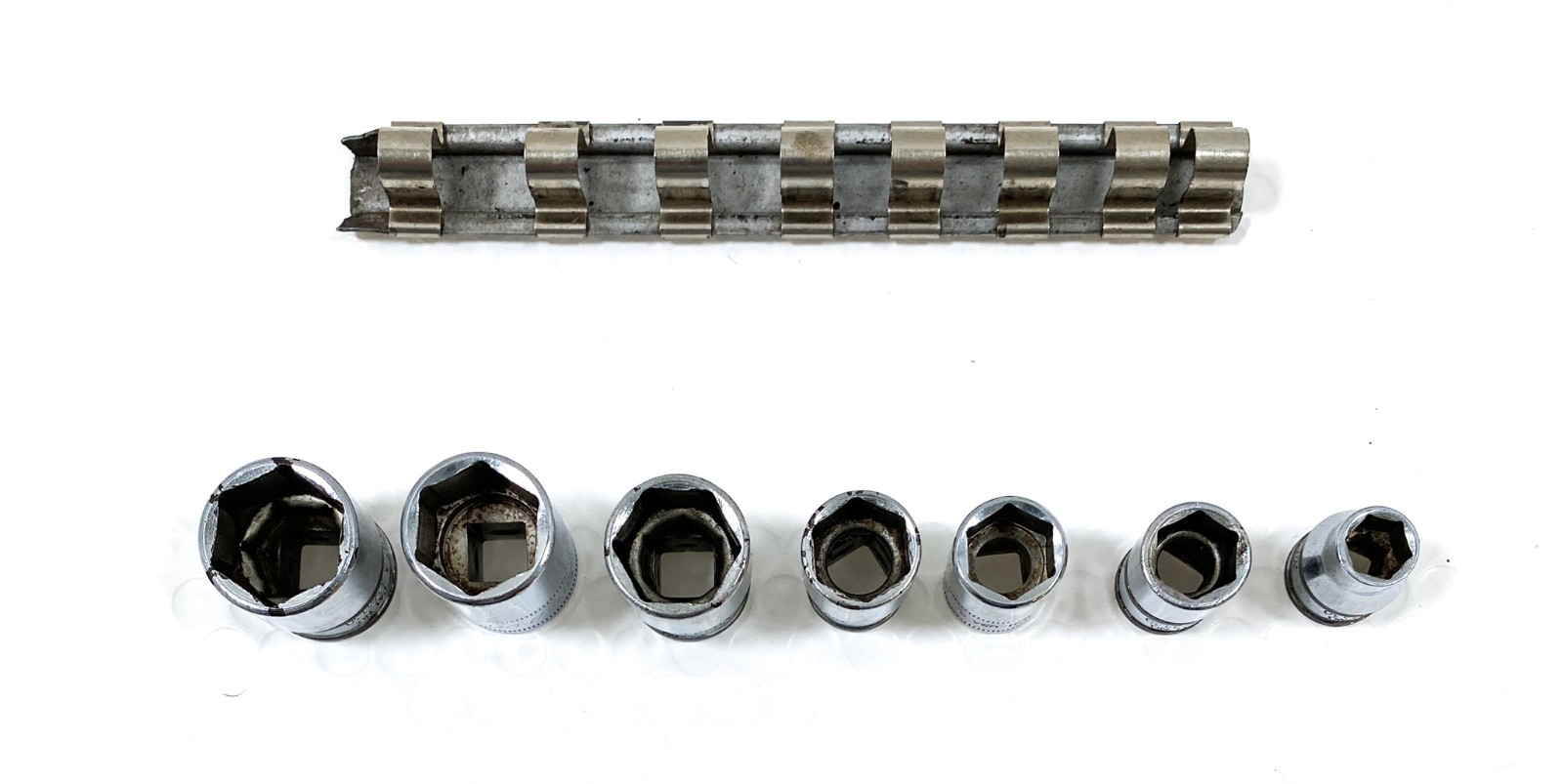 SNAP ON 7 PC SOCKET SET 3/8″ DR FSM191 FSM181 FSM171 FSM141 FSM131 FSM121 FSM91