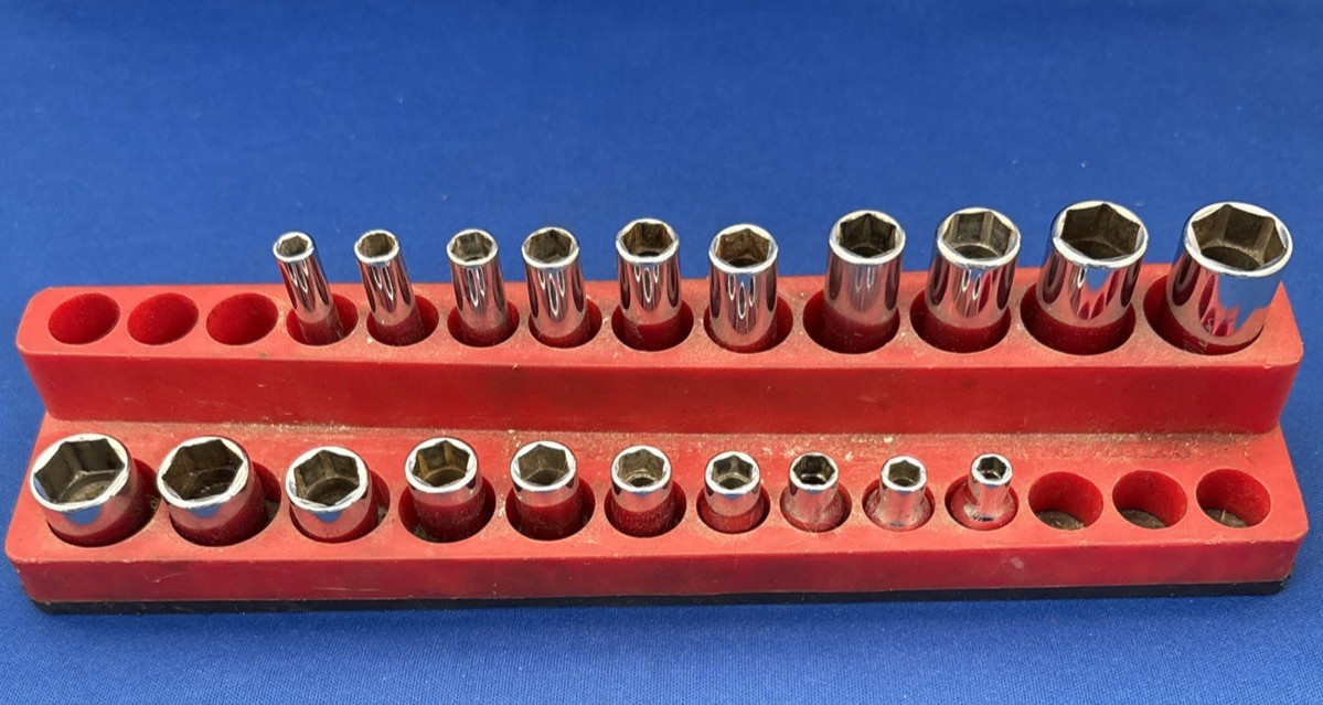 Snap On 1/4 120STTM 20pc 1/4″ Drive 6Pt SAE Shallow & Deep Socket Set 9/16-3/16