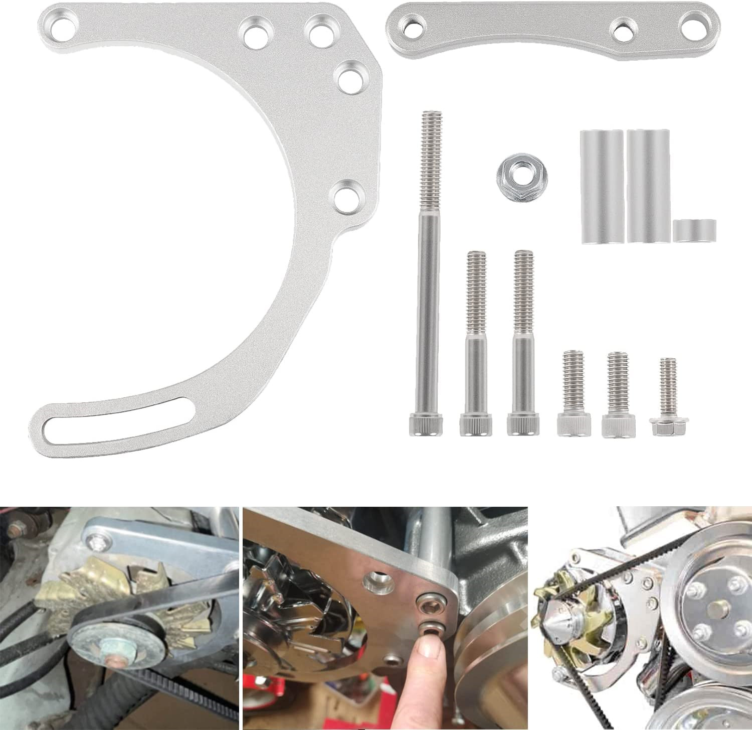 For Small Chevy 305 327 350 Double Hump Heads Alternator Bracket SBC LWP 551672X