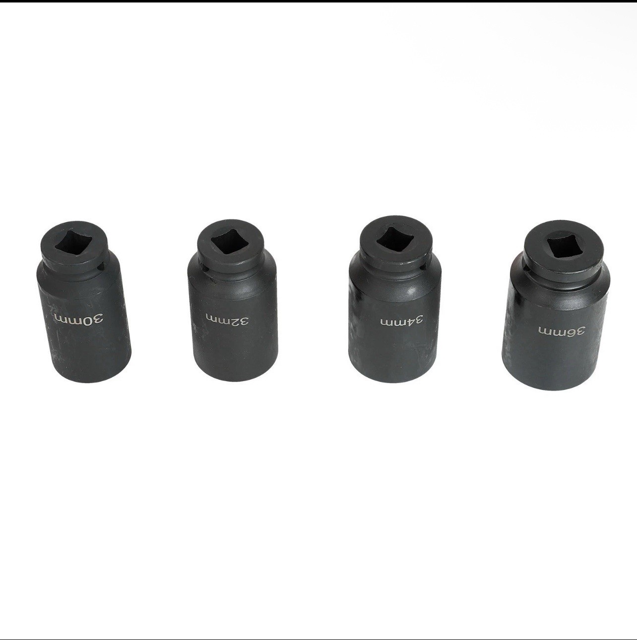 4pcs 1/2 Drive Deep Spindle Axle Nut Socket Set 30mm 32mm 34mm 36mm 12Point NEW