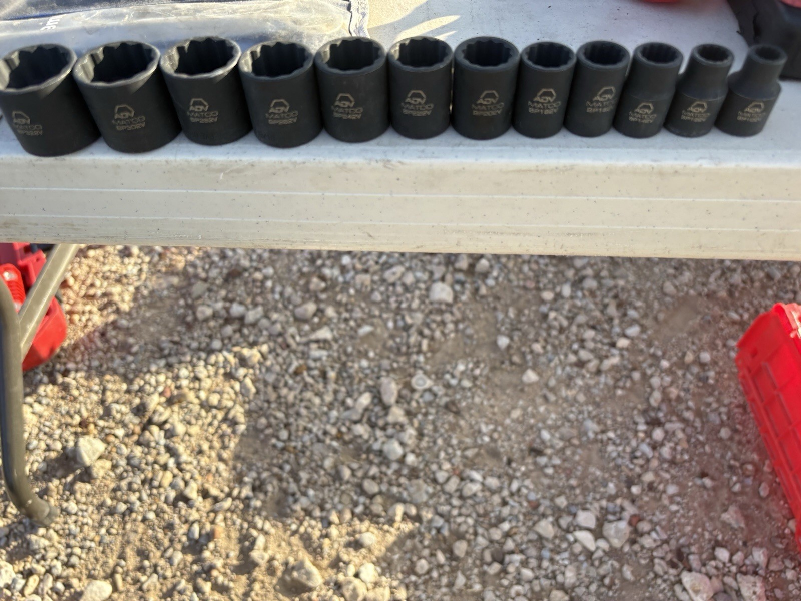 Matco ADV 12 Pc Socket, SAE. Used Clean.! 5/16-1”. FREE DELIVERY.!! (14)