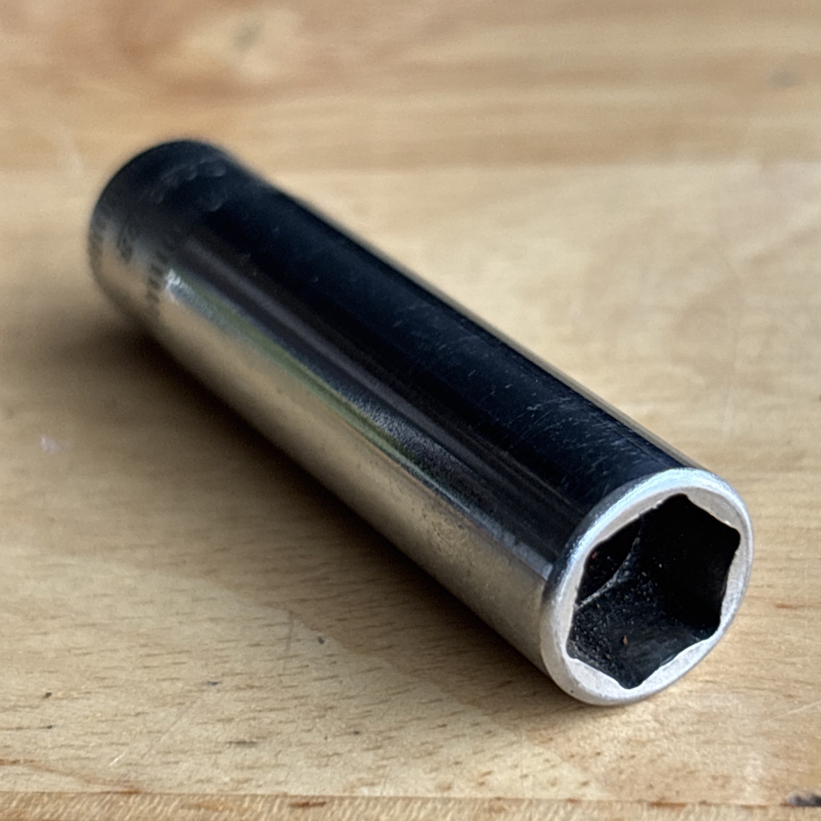 Snap On Tools 9mm Deep Socket 1/4″ Drive 6 Point TMM9 Vtg USA