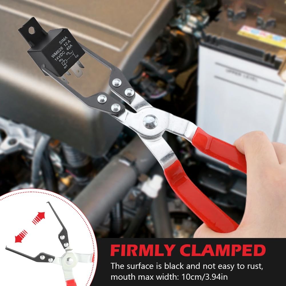 Relay Puller Pliers with Fuse Remover, Automotive Extractor Tool Red
