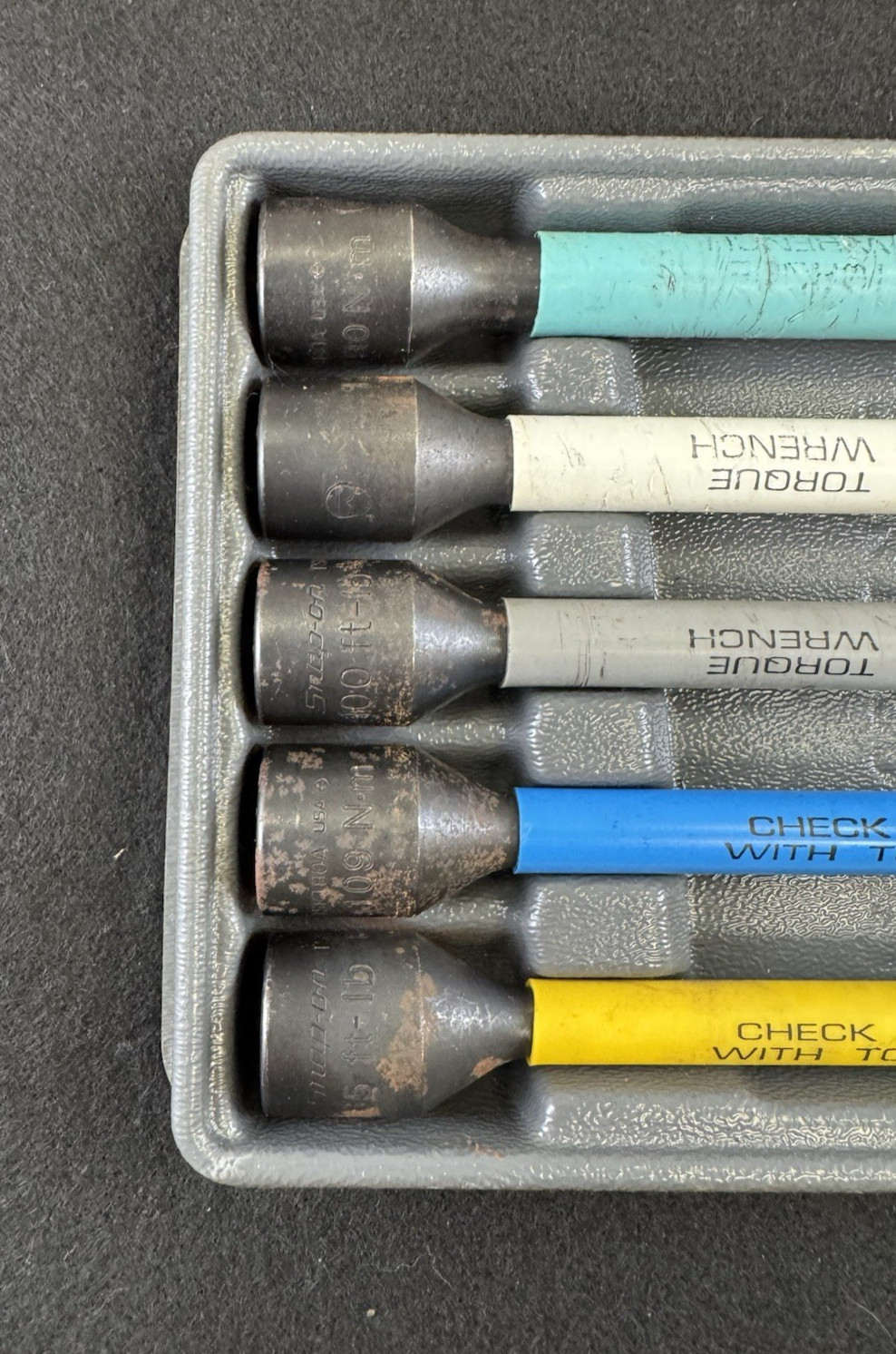 Snap-On 305TSKTA 5 pc Torque Limiting Color Coded Extension Set