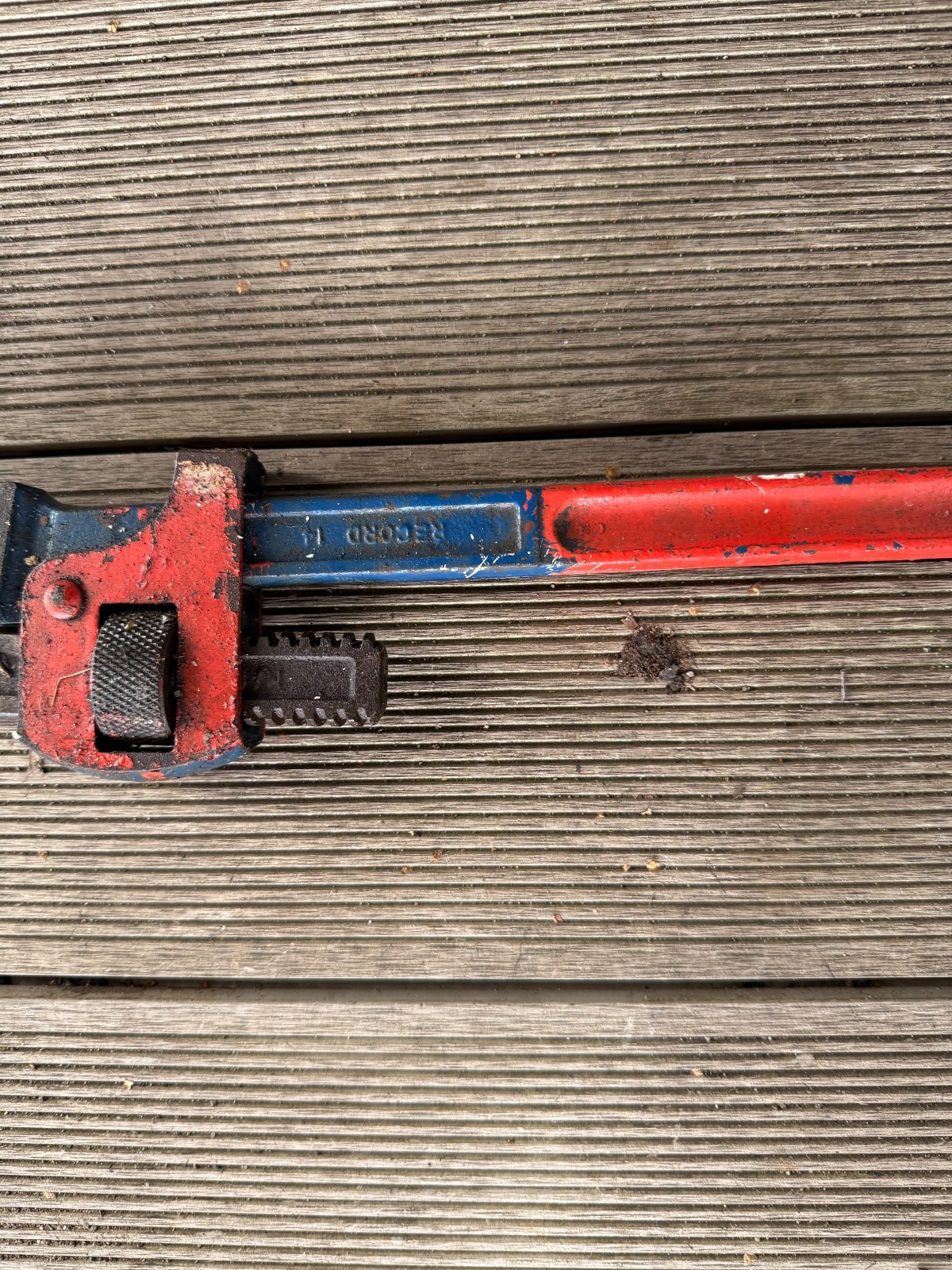 Record 14 Stilson Adjustable Pipe Wrench Spanner Vintage