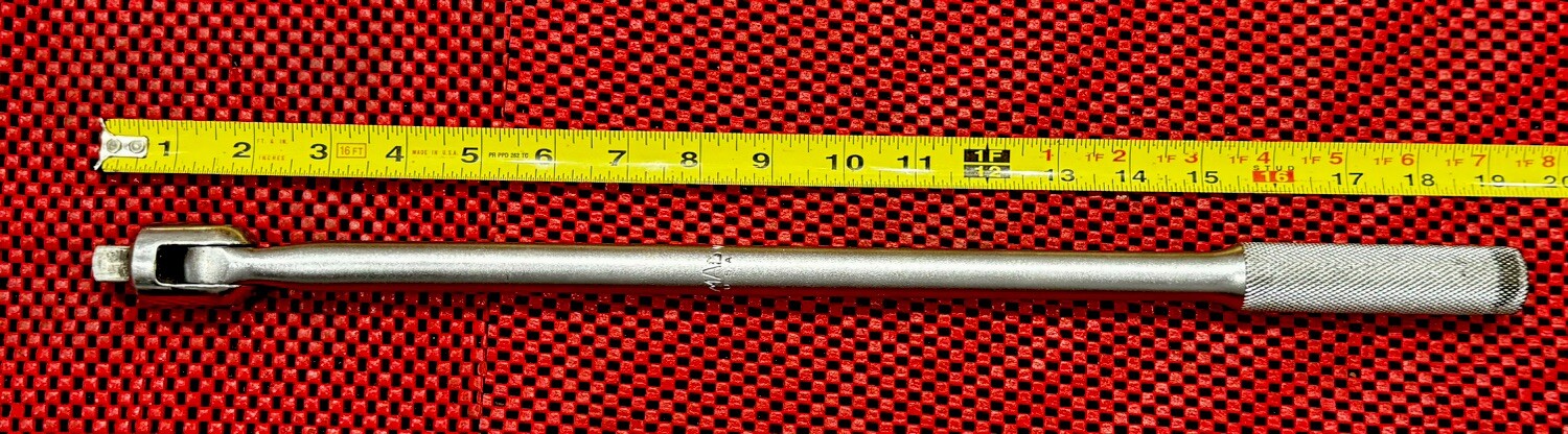Mac Tools V18F 1/2″ DR Flex Head 19″ Breaker Bar Built-In Extension Made In USA
