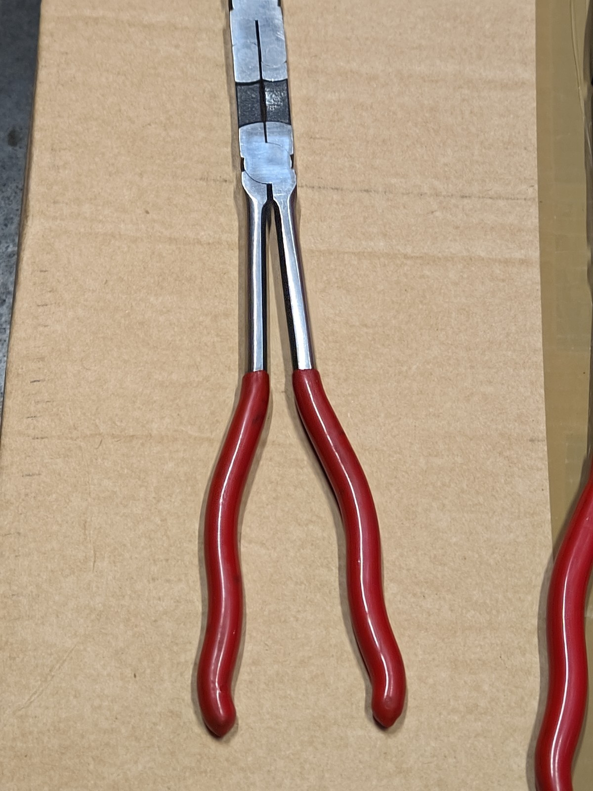Lot of 3 MAC Tools Long Reach Pliers Needle Nose Duck Straight Bent P13DJDB +