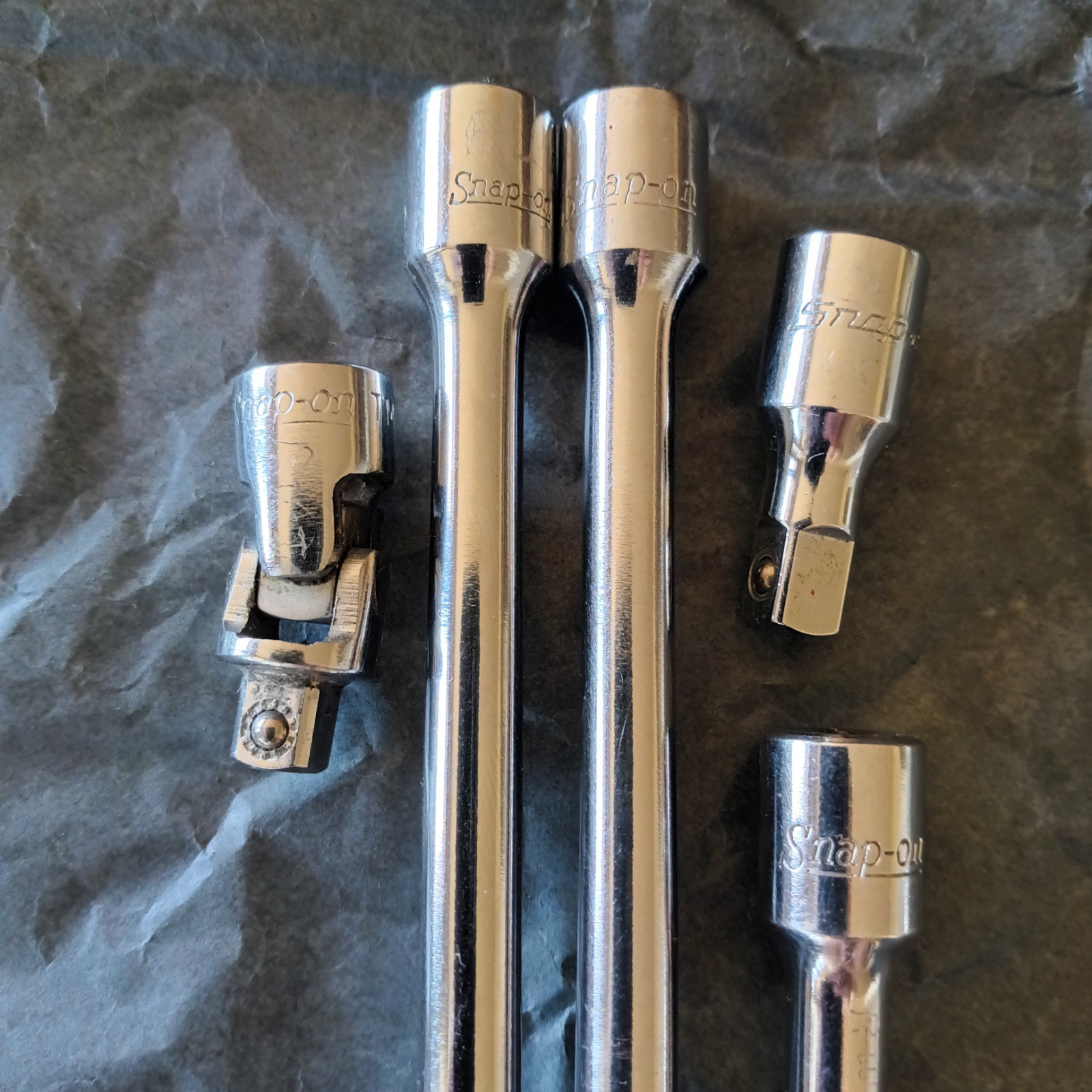 5 Snap-on 1/4″ Extensions TMX (W140, 140, 2, I) TMU8 14″ wobble + 14″ + swivel +