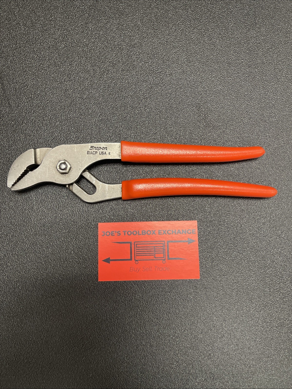 Snap-on Tools ORANGE 9″ Adjustable Joint Interlocking Channel Pliers 91ACP